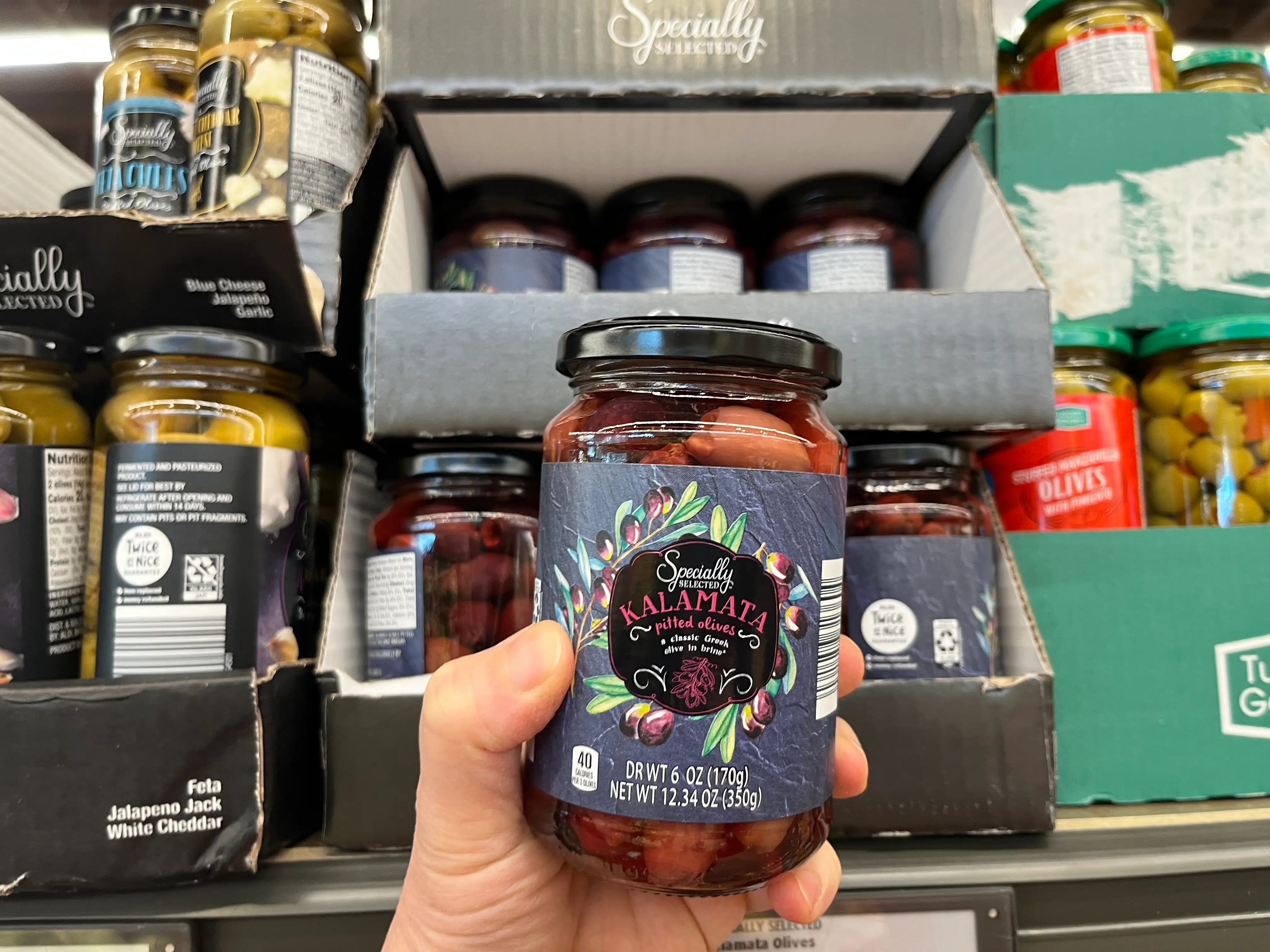 can of olives from Aldi