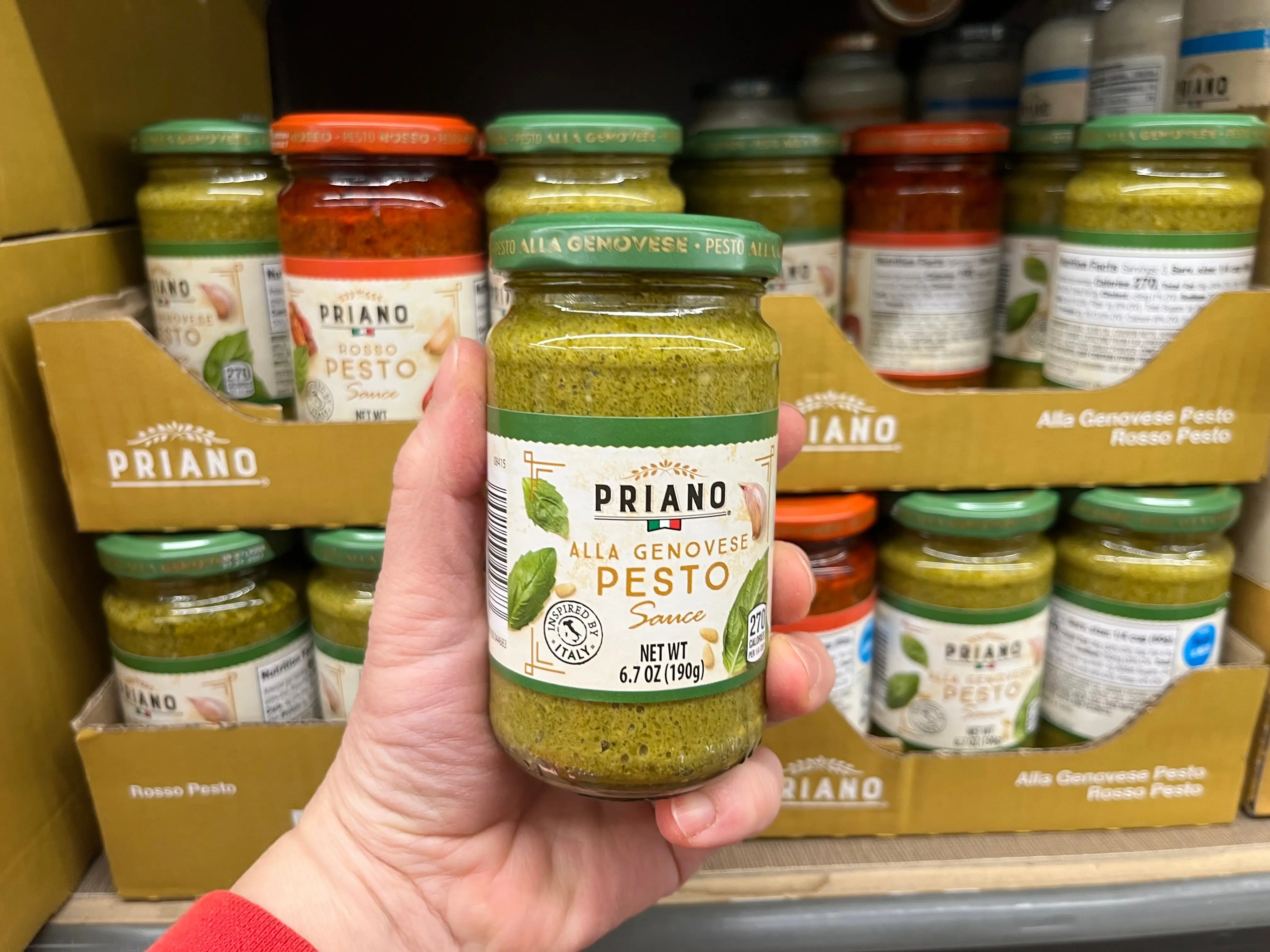 jarred pesto at aldi
