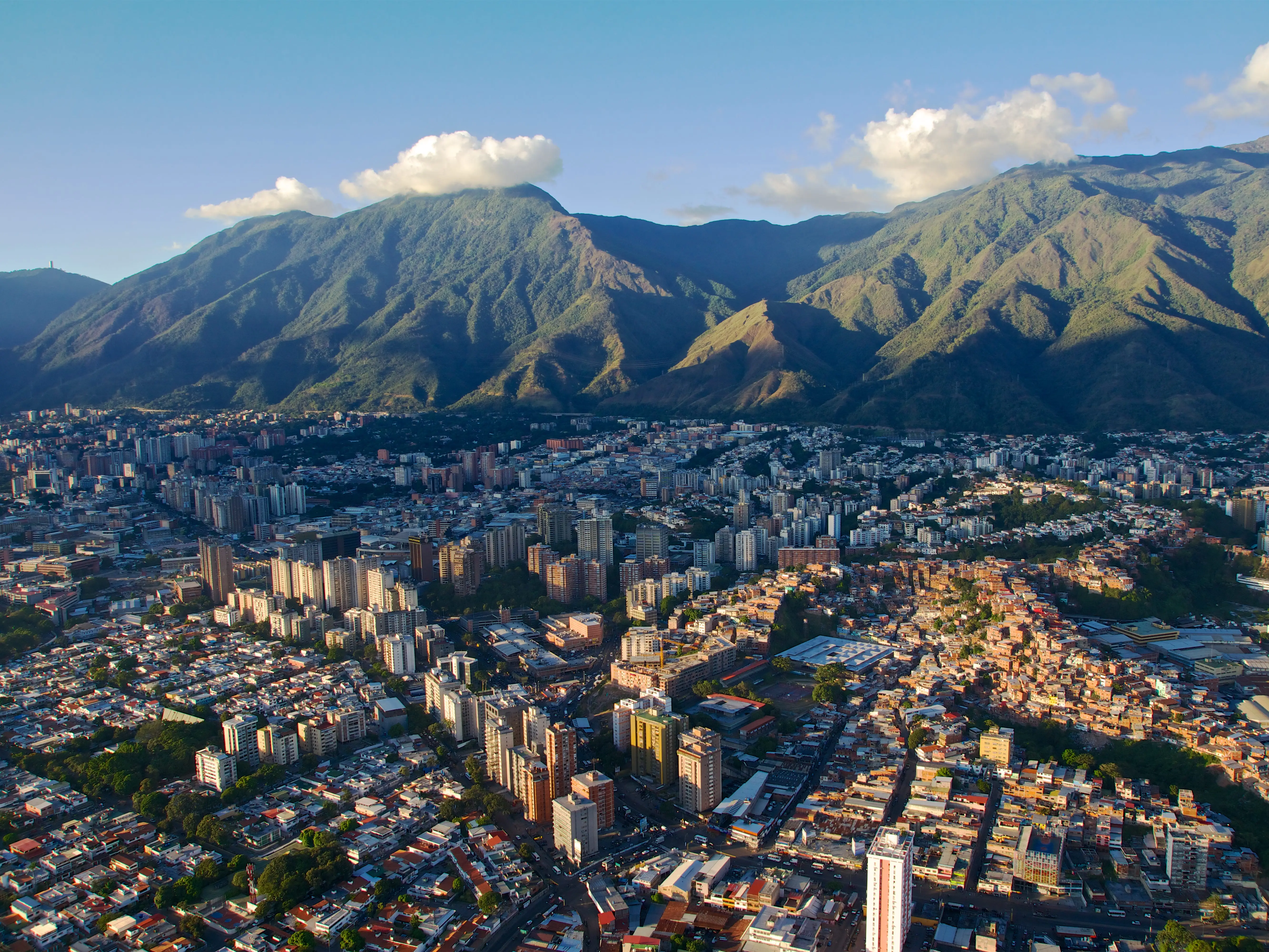 Aerial view of Caracas, Venezuela