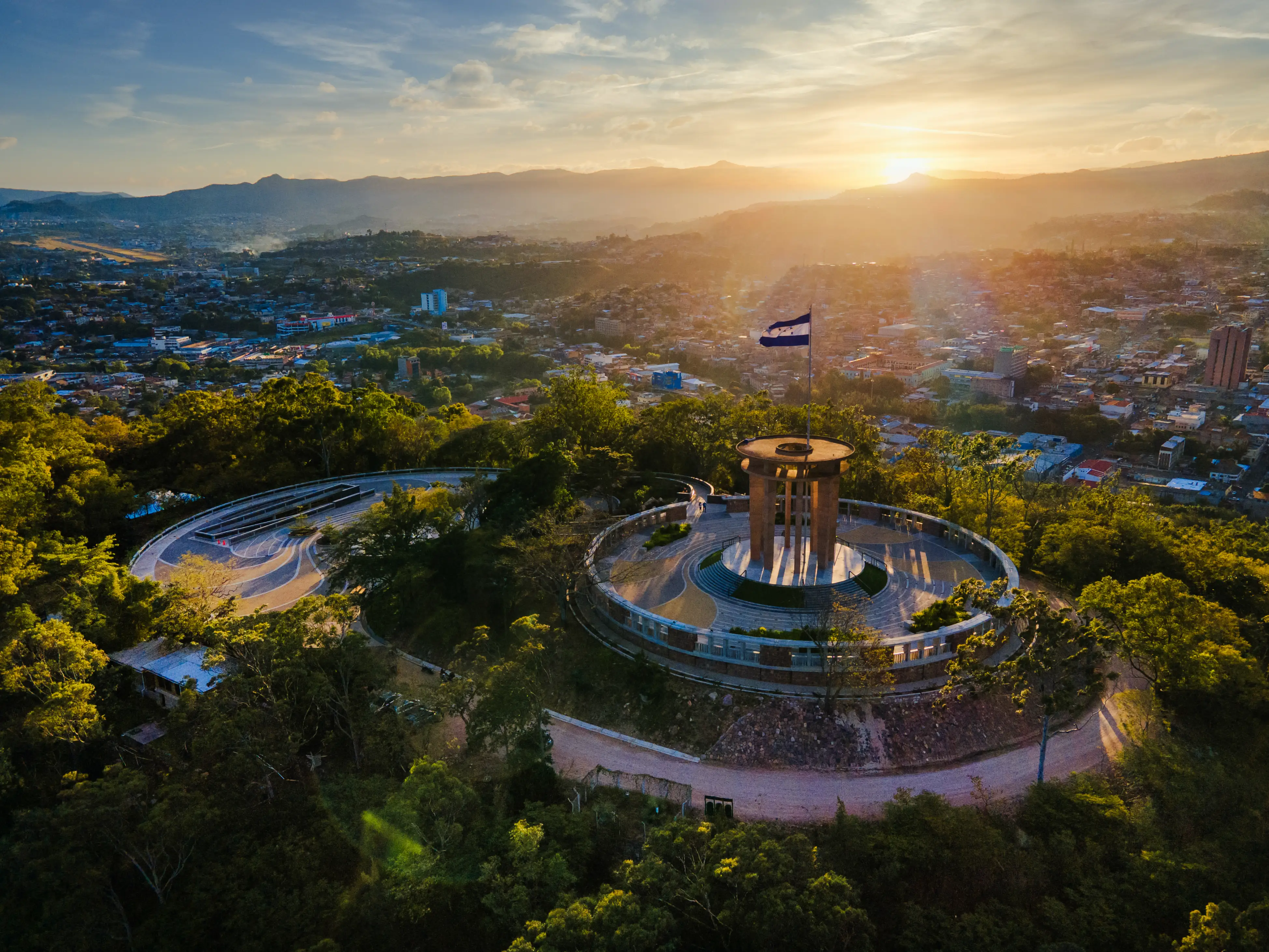 Aerial view of Tegucigalpa, Honduras