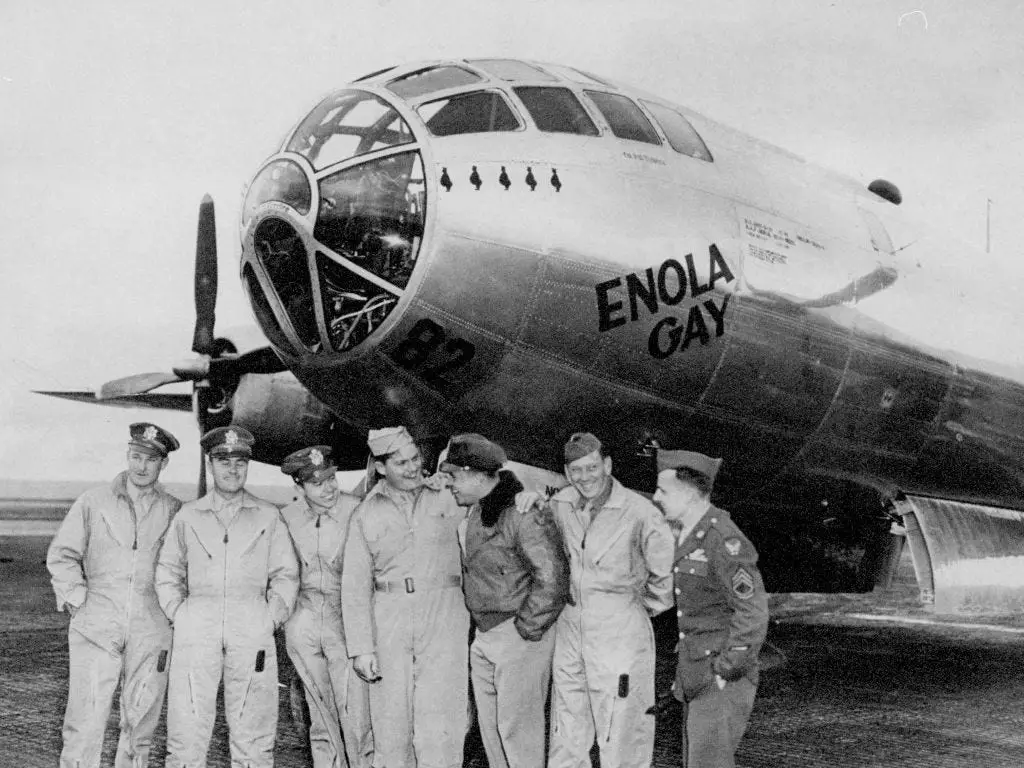 The crew of the Enola Gay.
