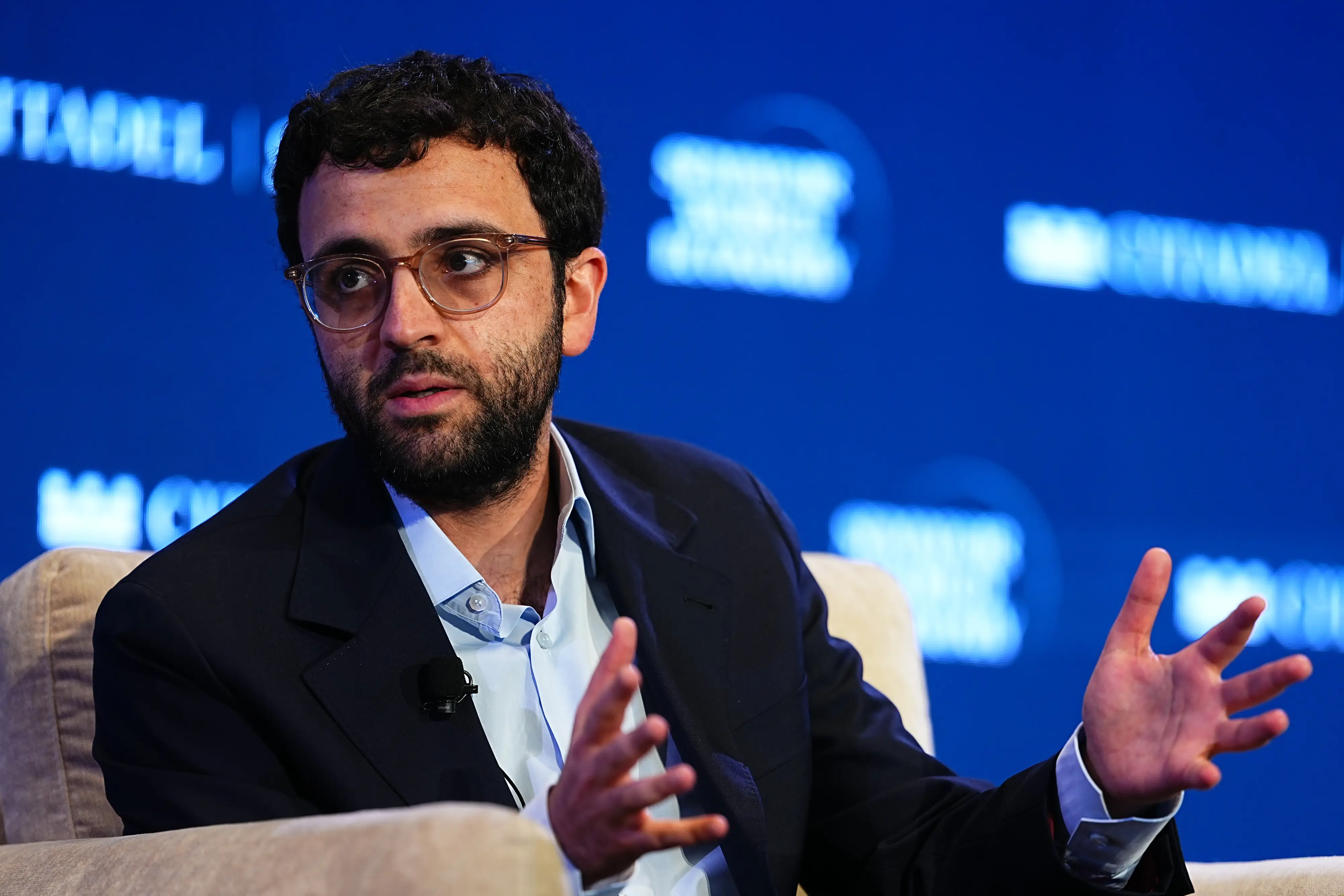 Tarek Mansour, co-founder of Kalshi, at the Semafor World Economy Summit