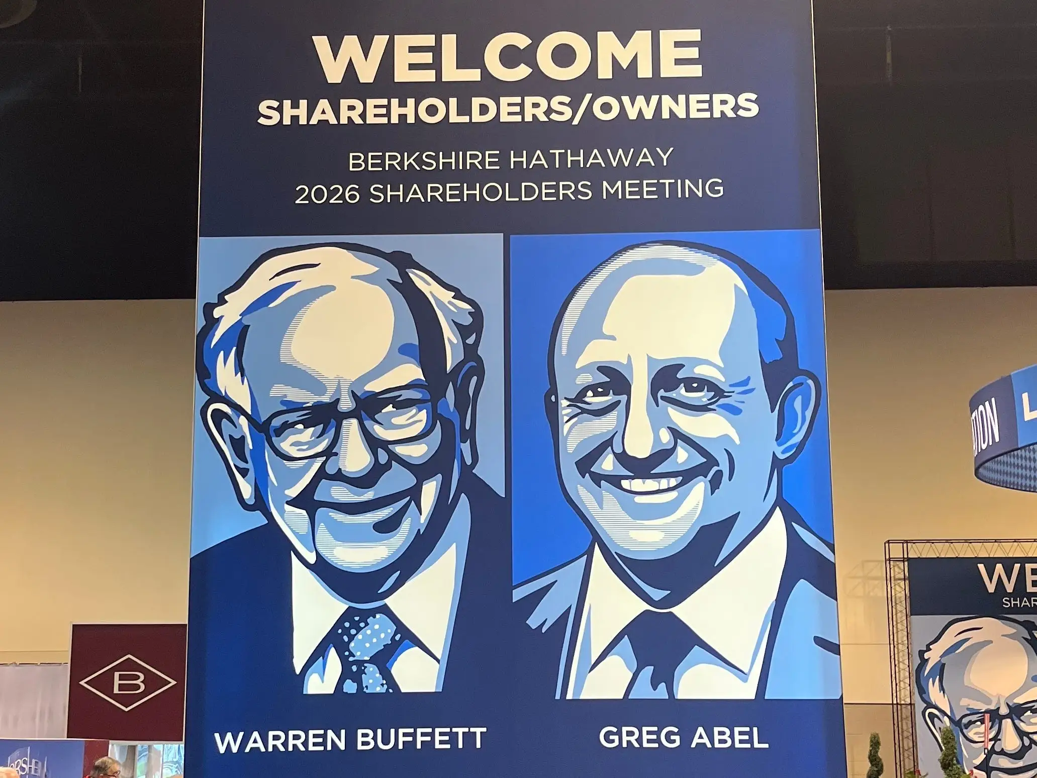 Warren Buffett (left) and Greg Abel