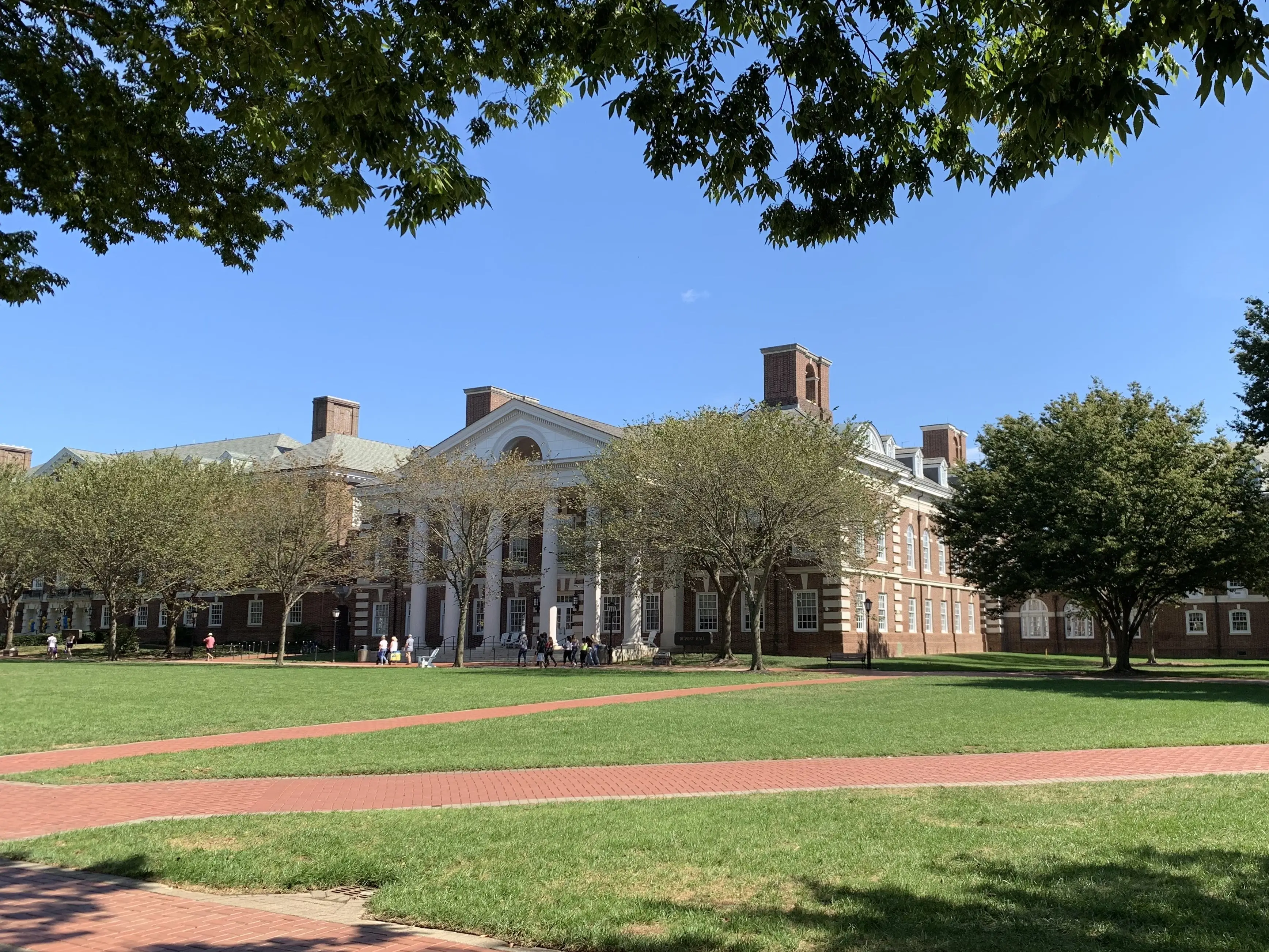 DuPont Hall on the campus of the University of Delaware in Newark houses the schools construction and civil engineering department
