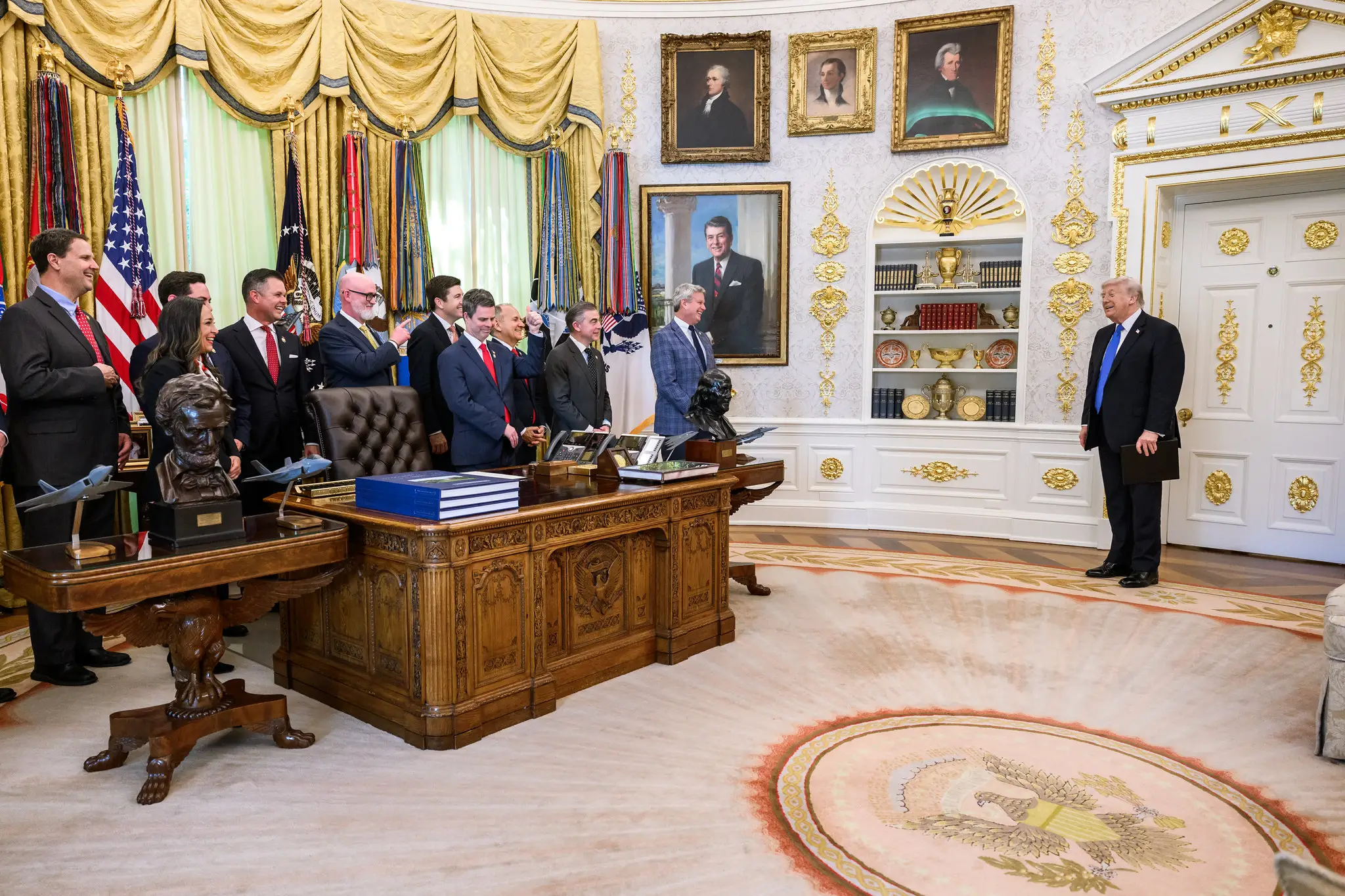 Donald Trump's Oval Office rug.
