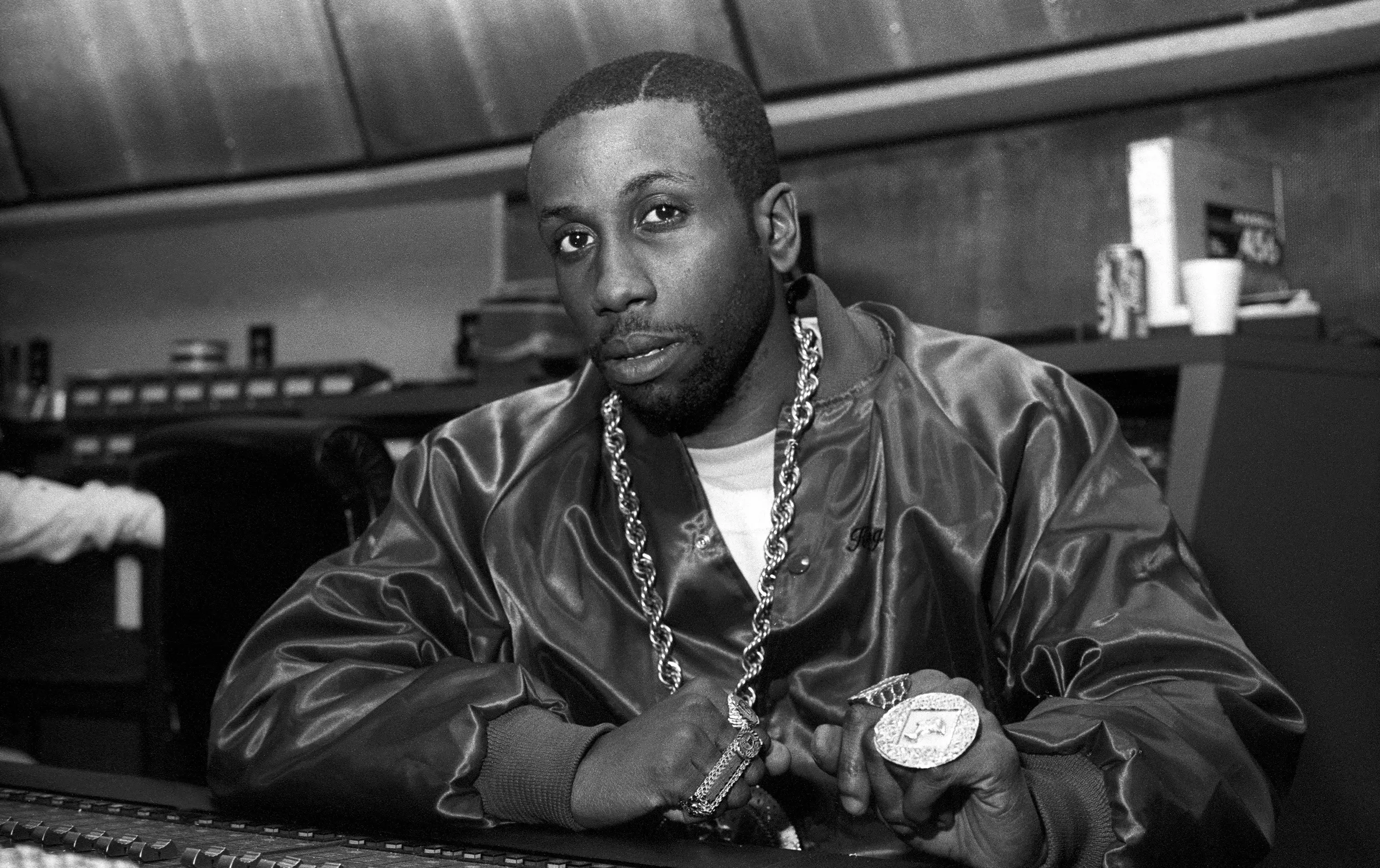 Rob Bass sitting in a recording studio