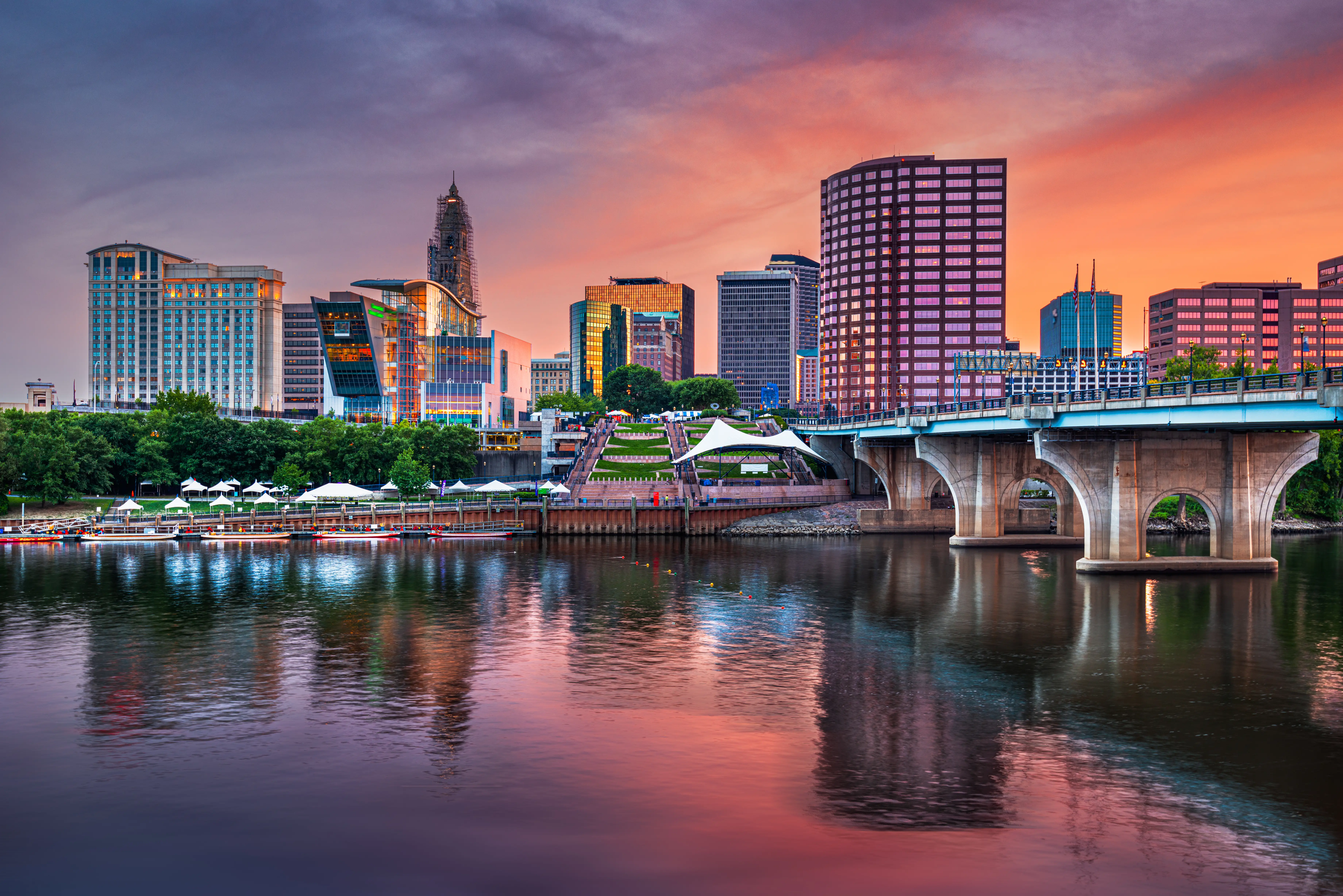 Hartford, Connecticut skyline.