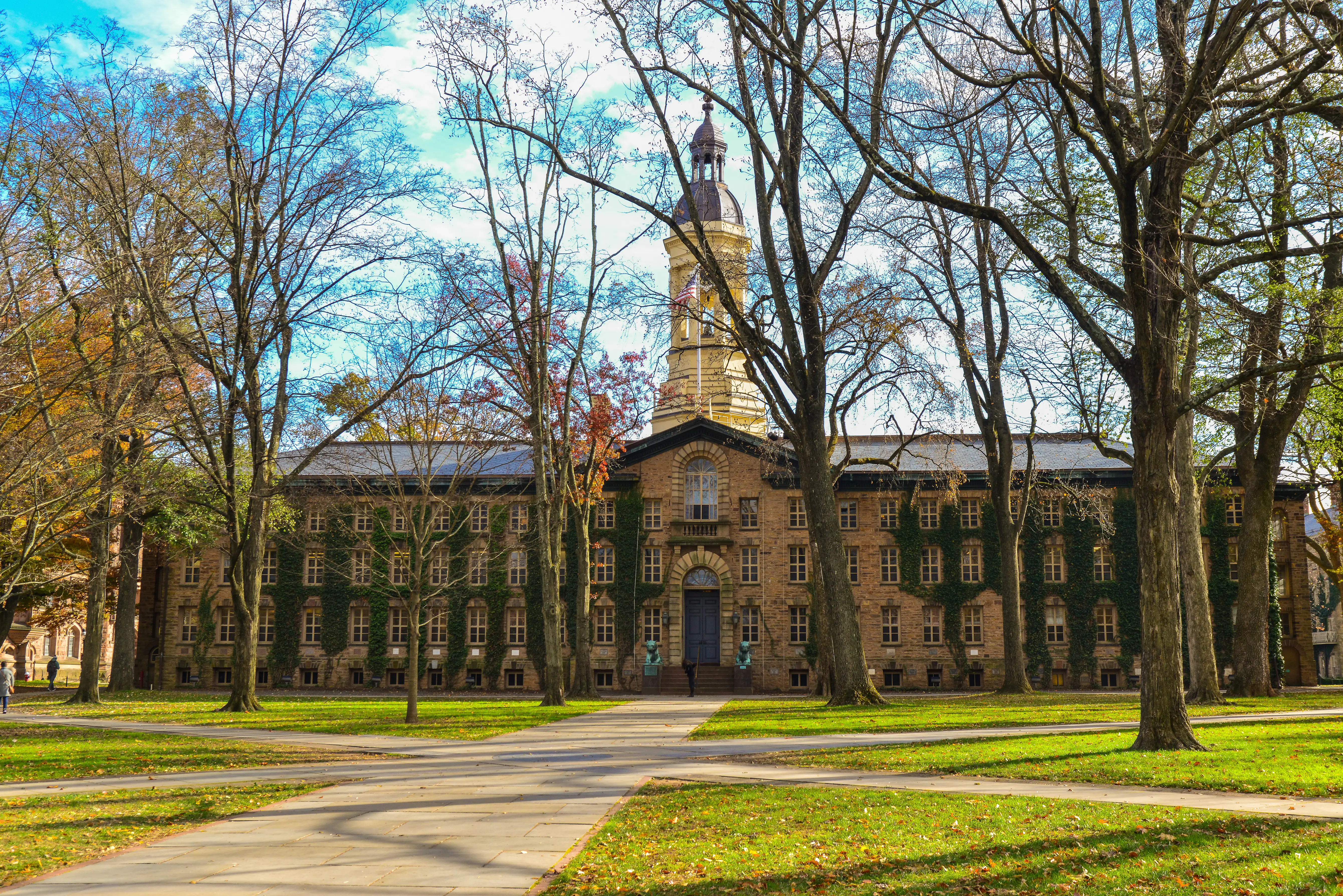 Princeton, NJ USA - November 12, 2019: Nassau Hall - Princeton University. NJ, USA