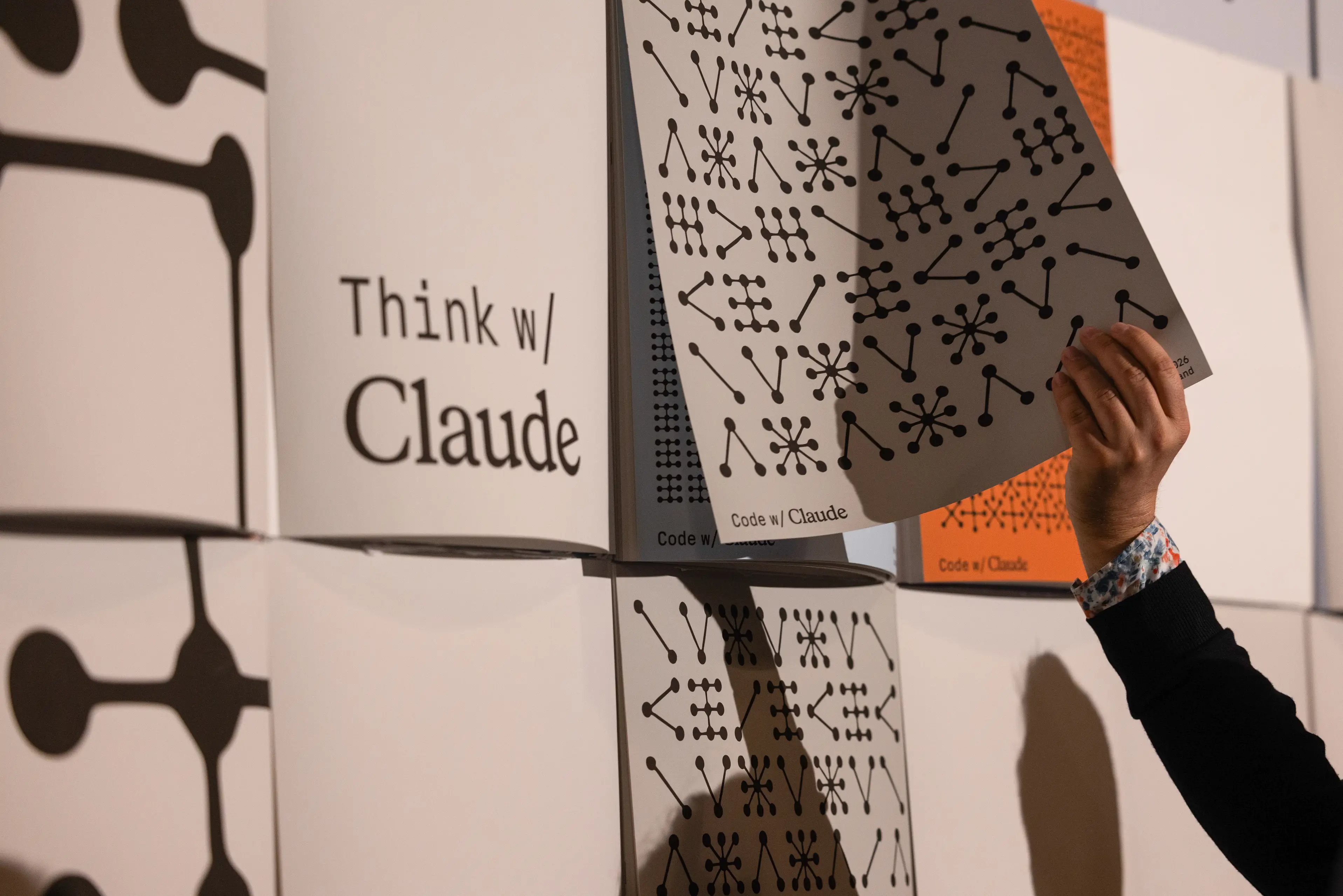 Branding for Claude Code on removable posters at Anthropic PBC's Code with Claude developer conference in London, UK, on Tuesday, May 19, 2026.