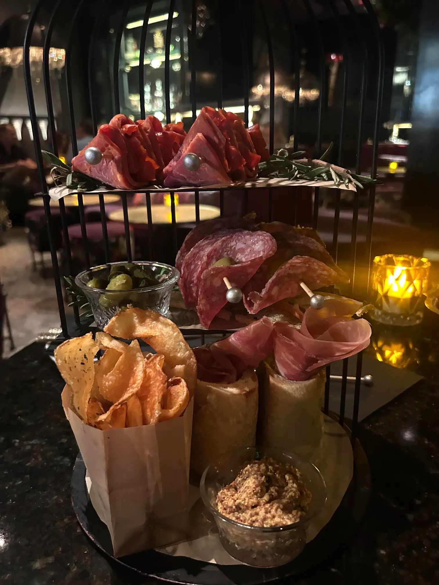 Birdcage Á Charcuterie at Vanderpump a Paris