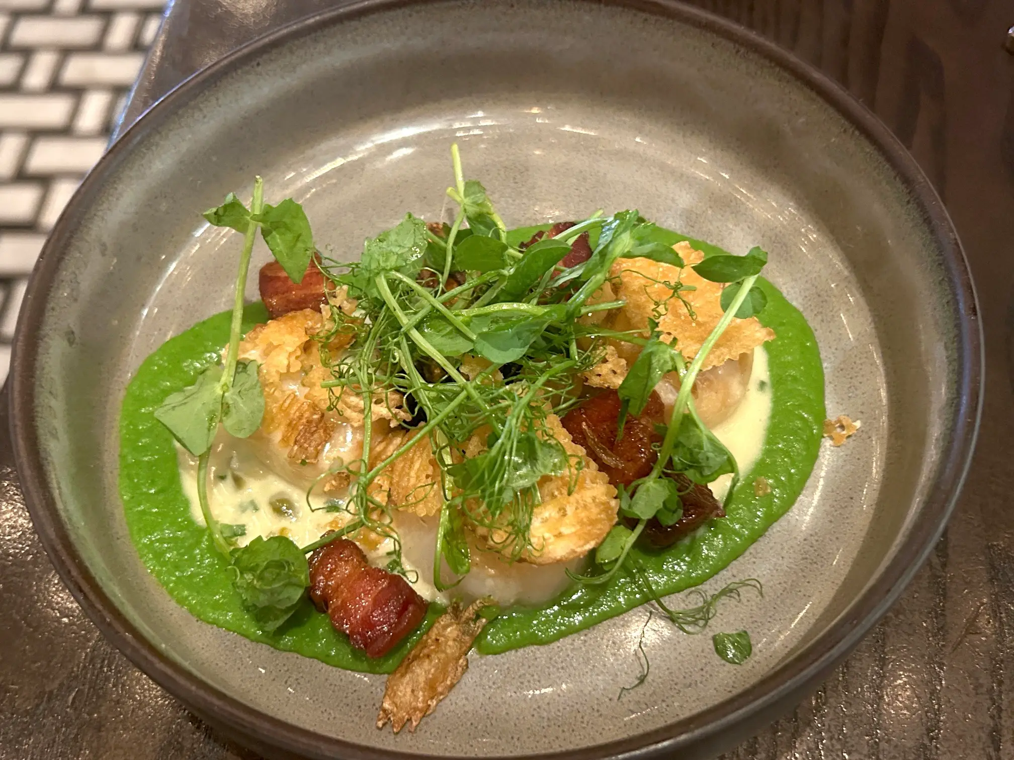 Pan-seared scallops at Hell's Kitchen Las Vegas