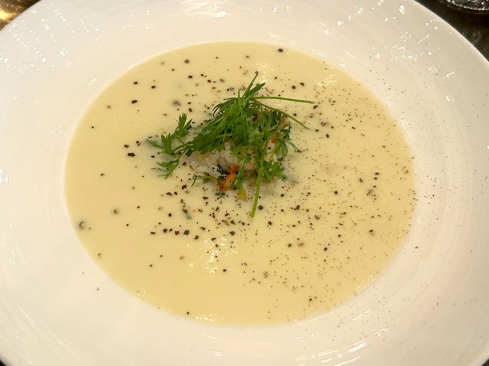 Onion soup at Hell's Kitchen Las Vegas