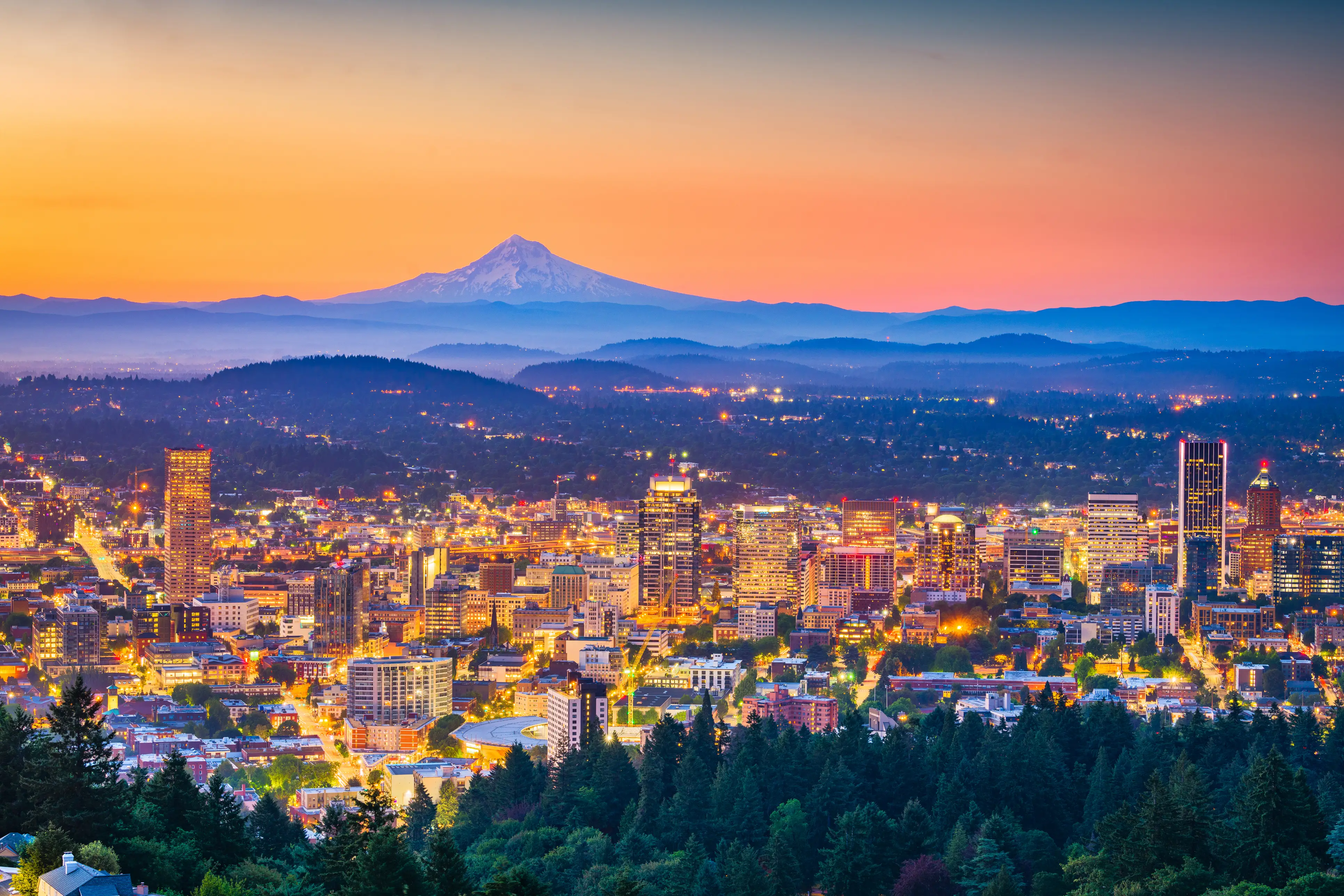 Portland, Oregon, skyline.