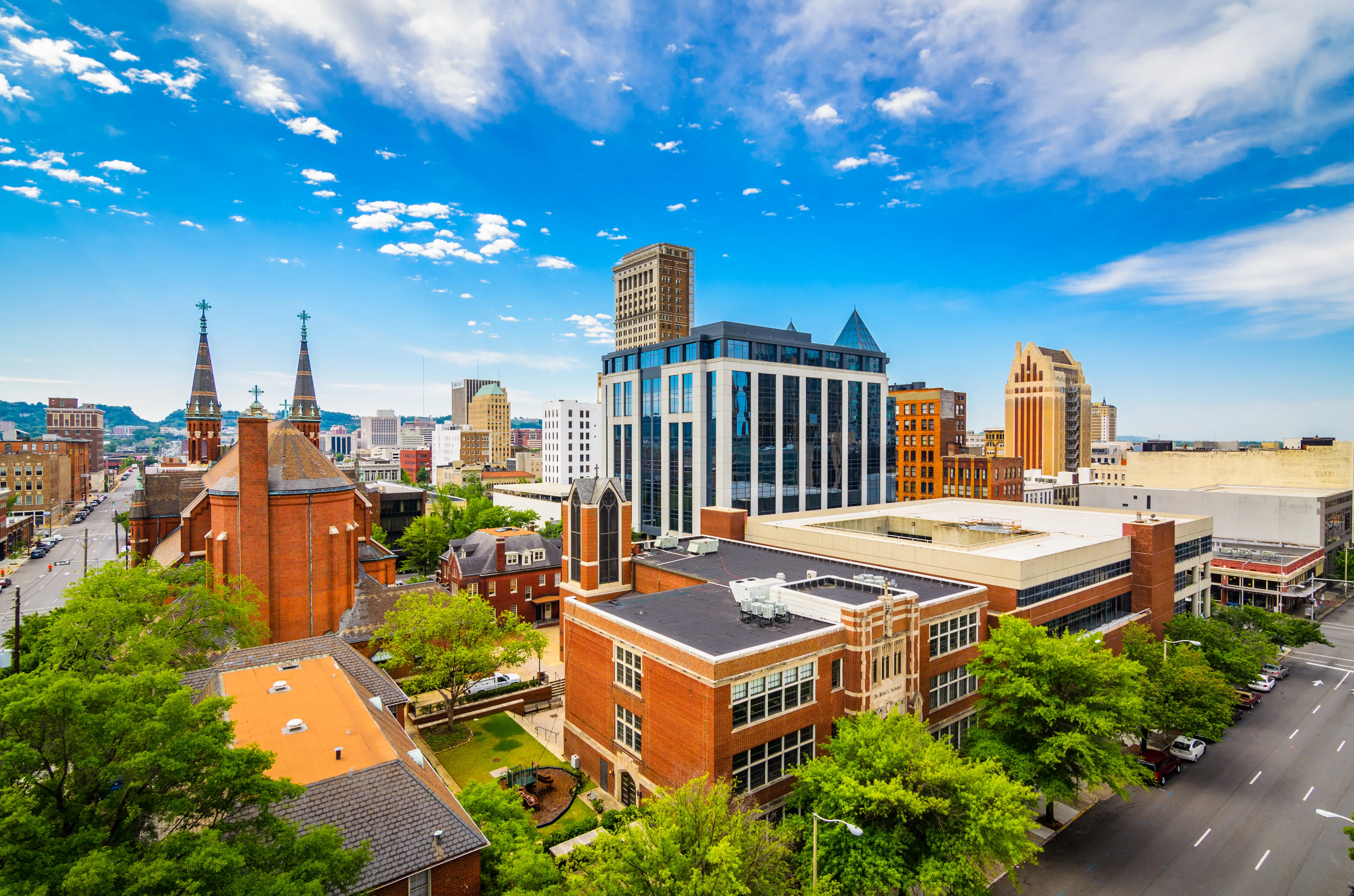Buildings in Birmingham, Alabama.