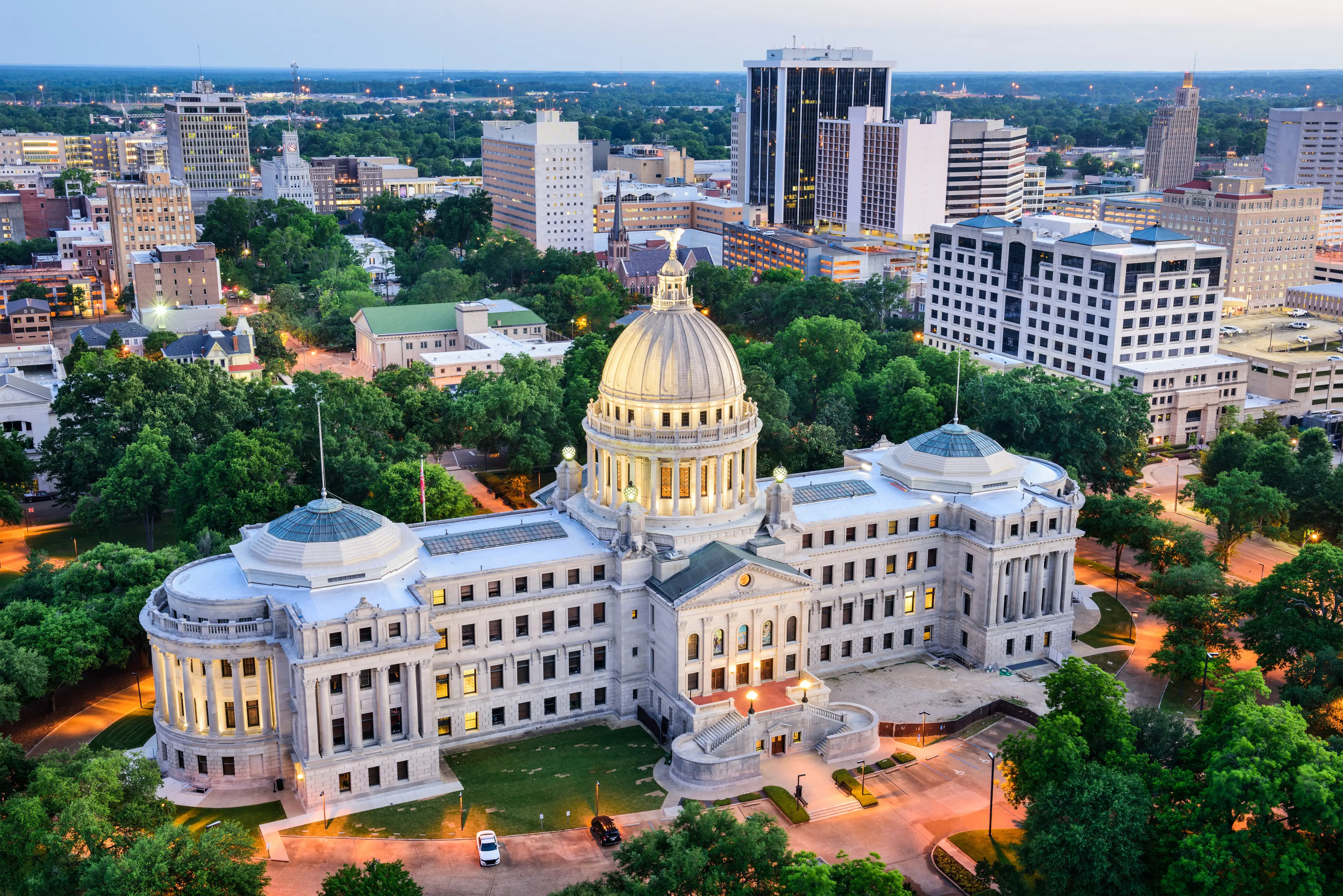 Government building in Jackson, Mississippi.