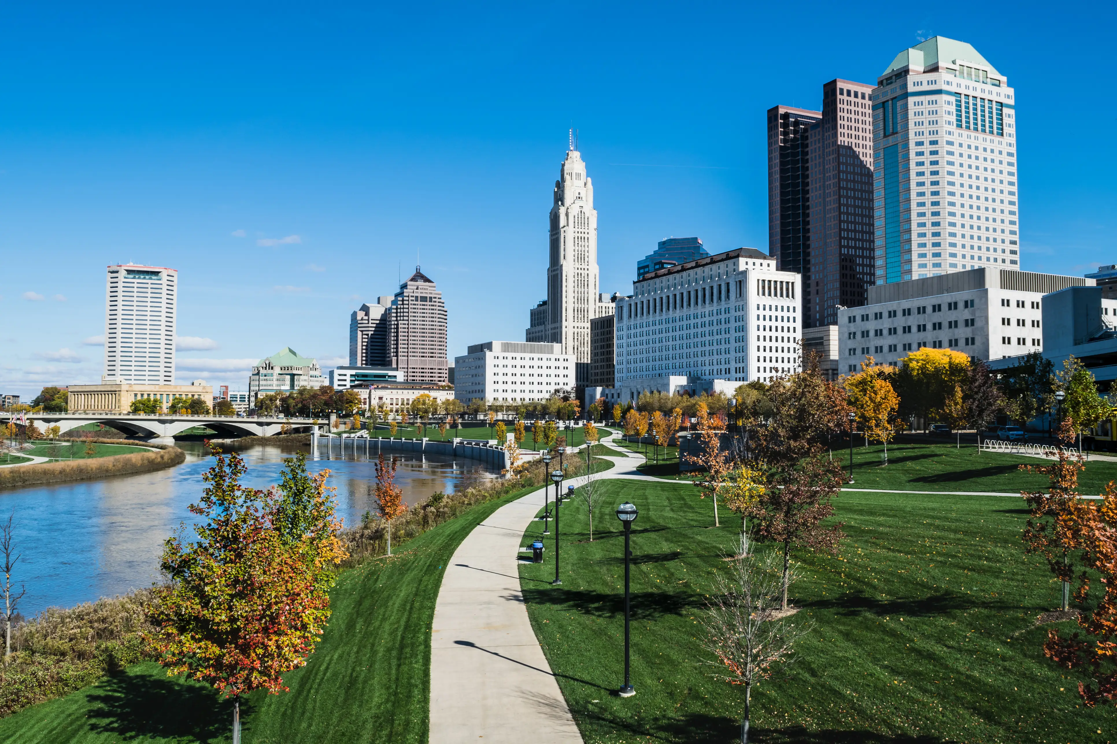 Buildings in Columbus, Ohio.