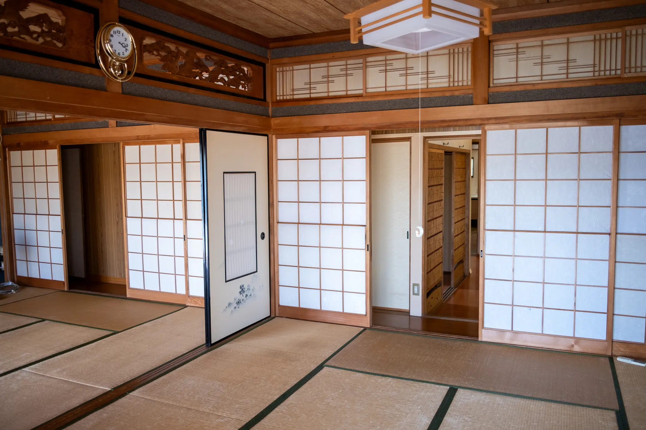 One of the rooms in the akiya.