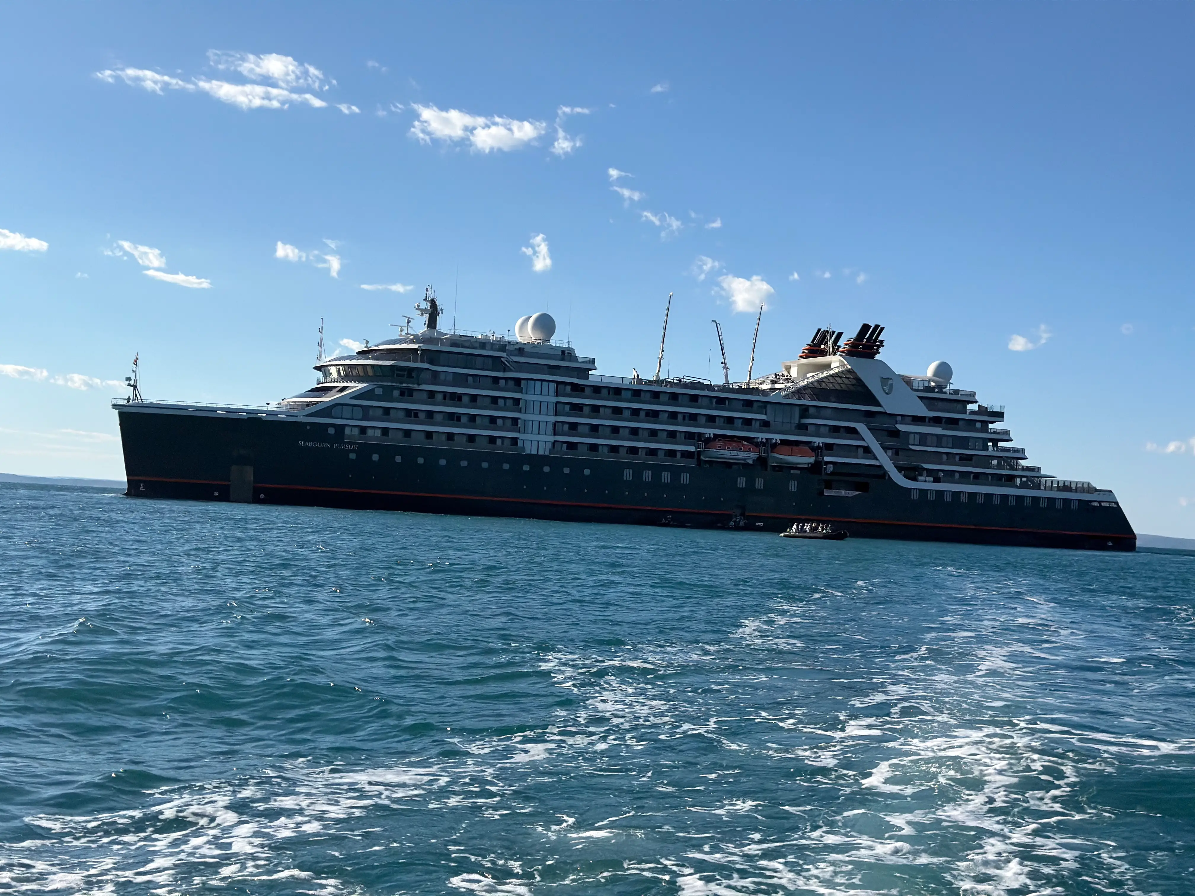 Cruise ship in water