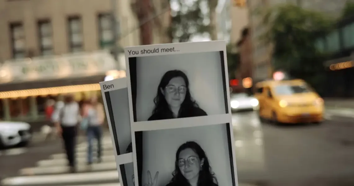 I tried a photobooth in NYC that matches you with a mystery soulmate — but there’s a big catch