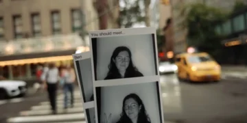 I tried a photobooth in NYC that matches you with a mystery soulmate — but there’s a big catch