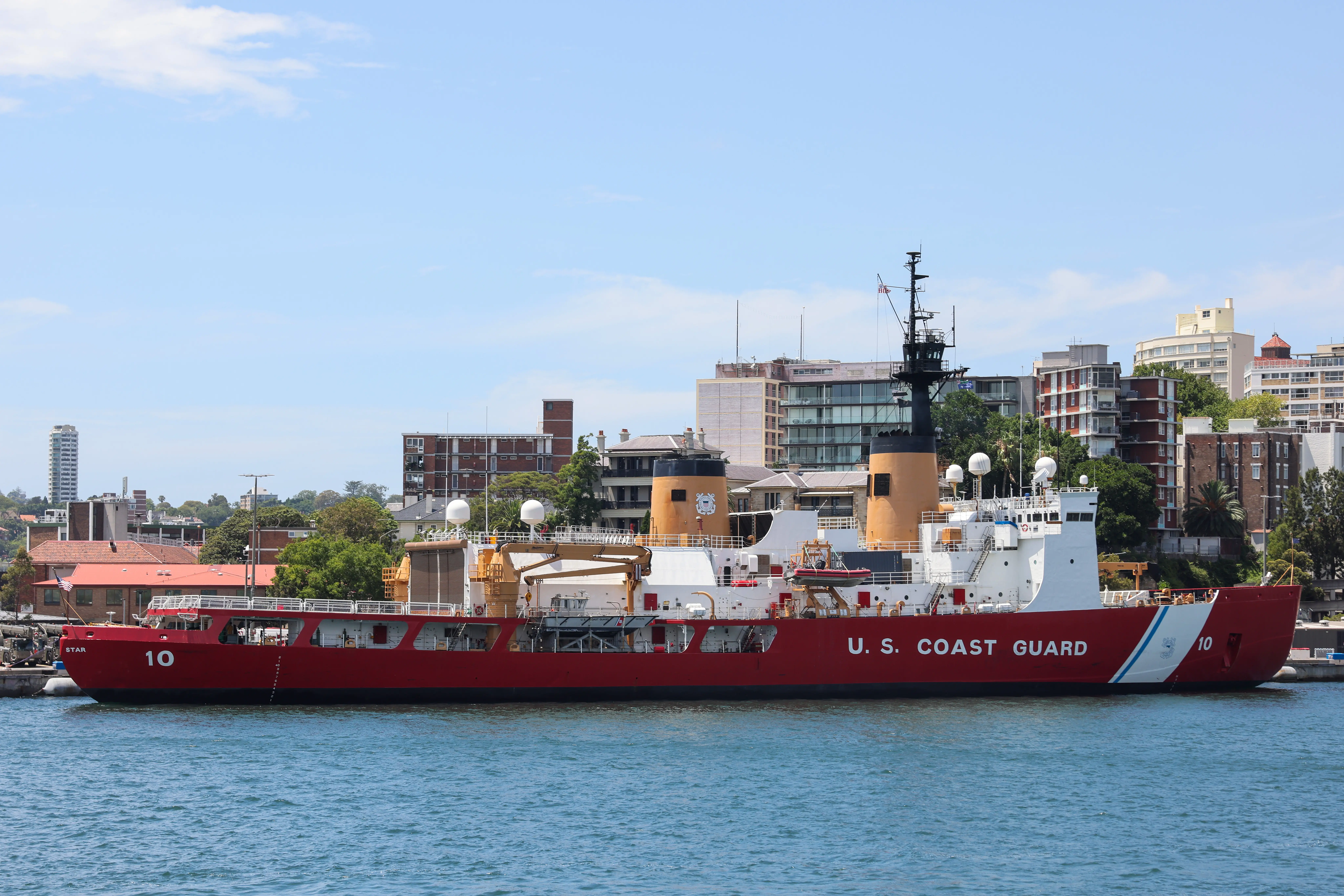 The Polar Star is seen at Garden Island in 2023 in Sydney, Australia.