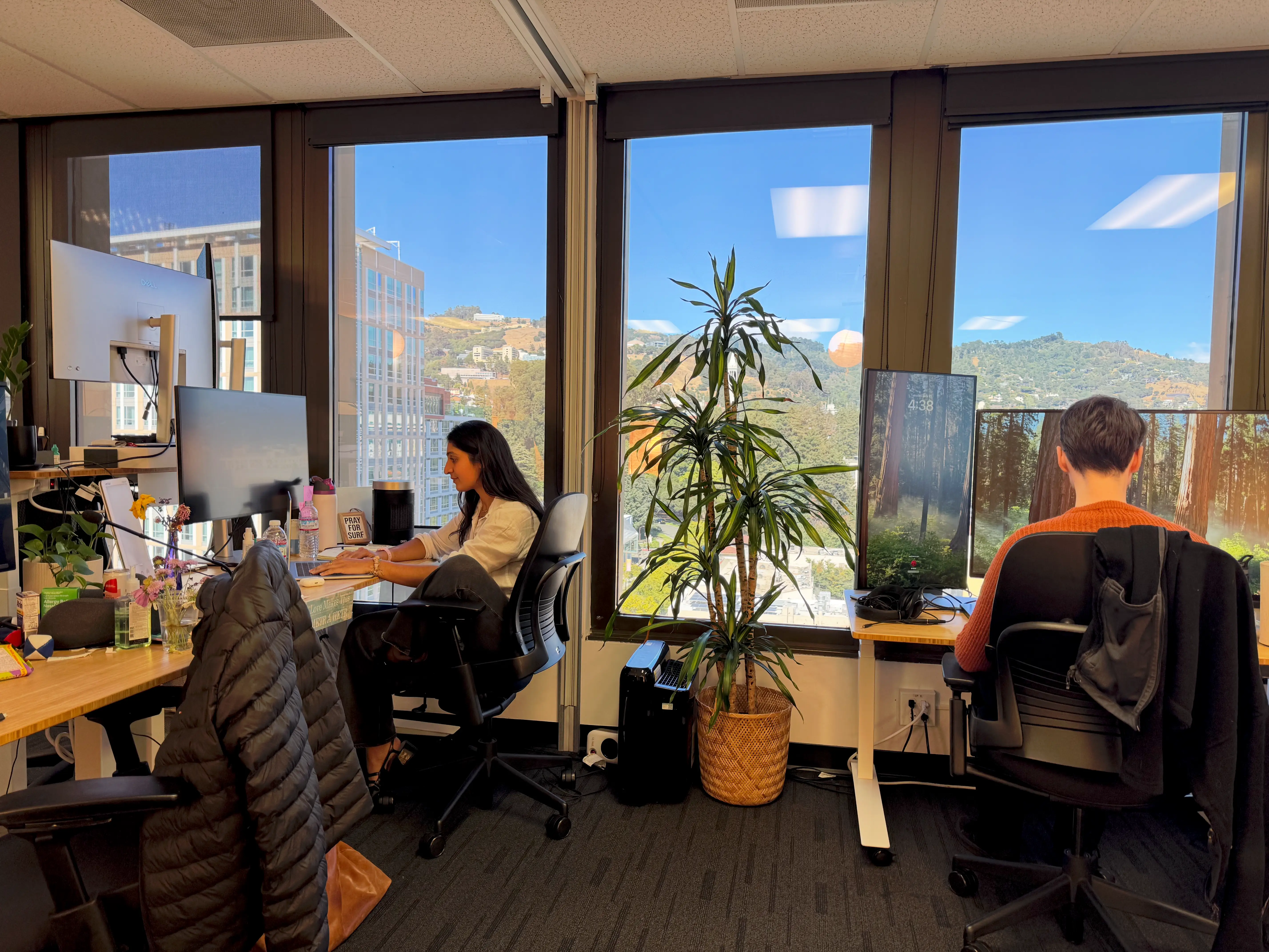 METR employees work at their office in Berkeley.
