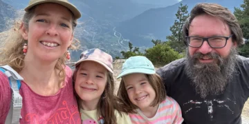 My family of 4 moved into a camper van for a year. I ran my business on the road, while my husband homeschooled our twins.