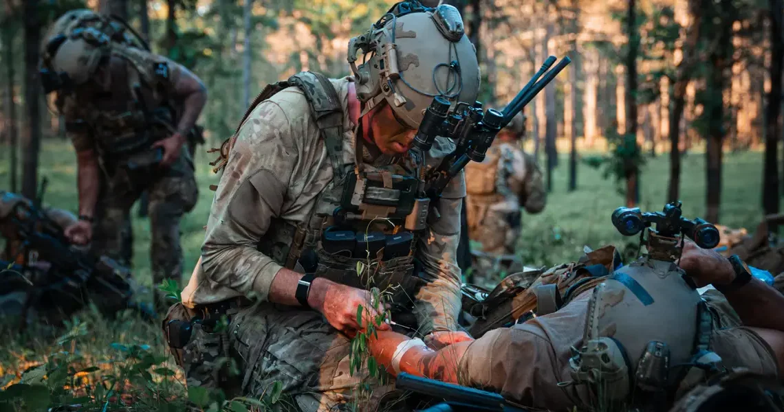 Military medics train to keep casualties alive until evacuation. In the next war, that could take days, or even weeks.