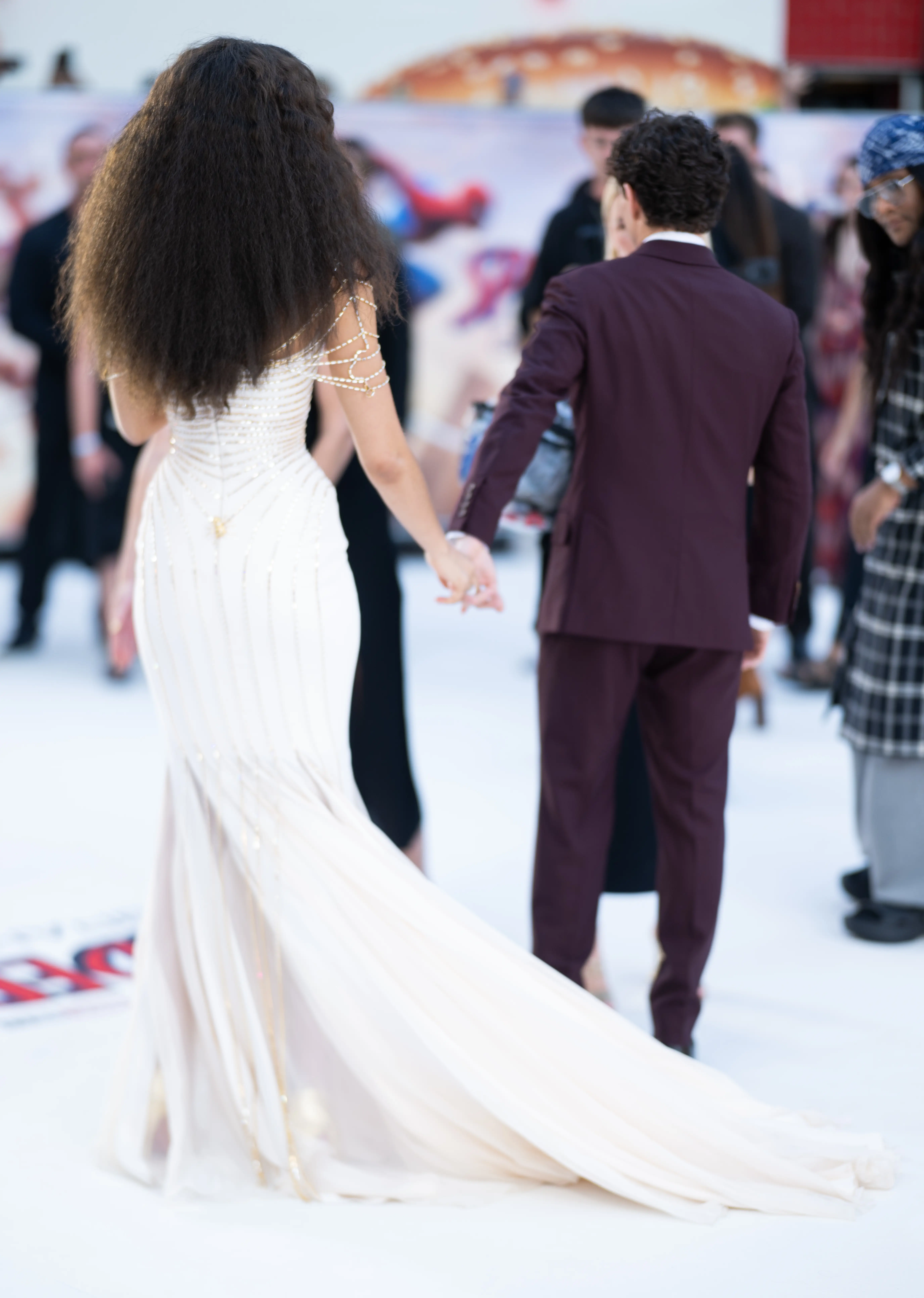 Zendaya and Tom Holland hold hands at the London premiere of 