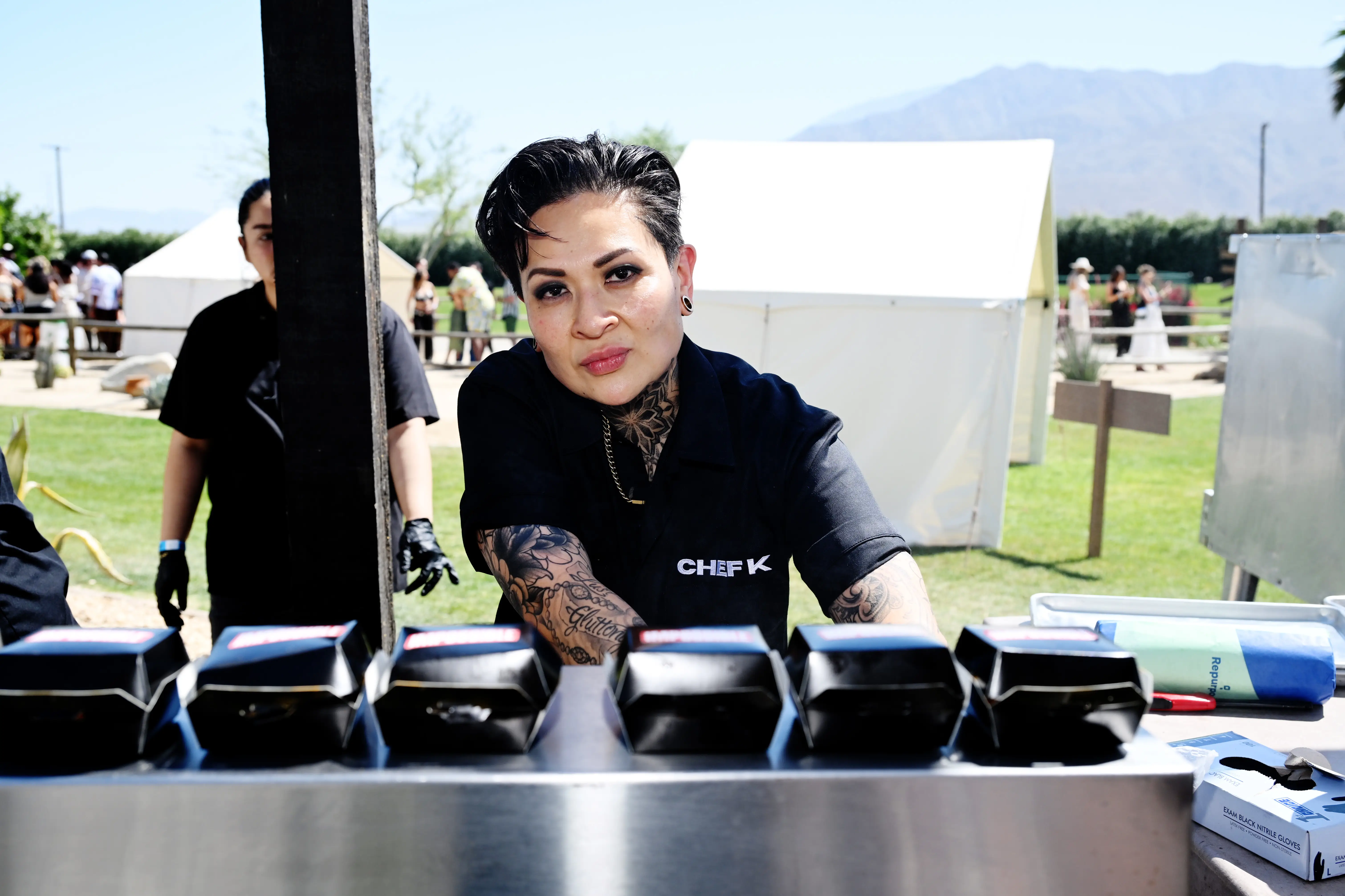 Chef in a black