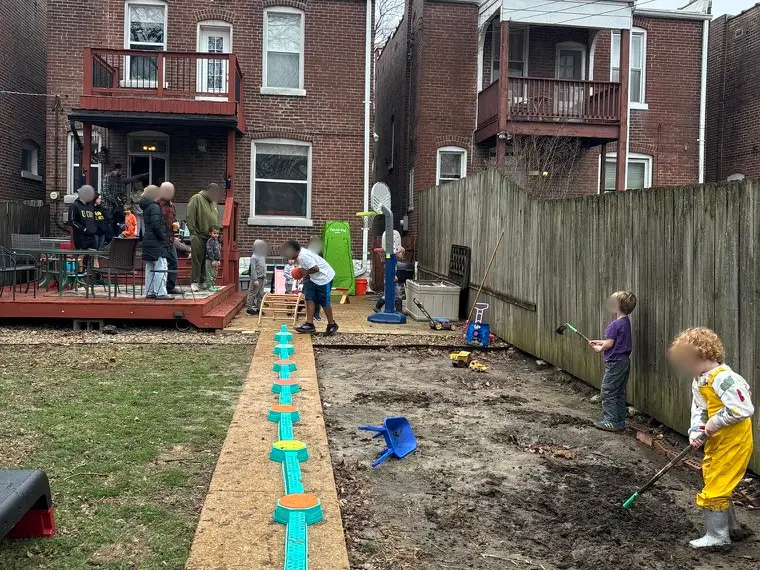 Backyard birthday party
