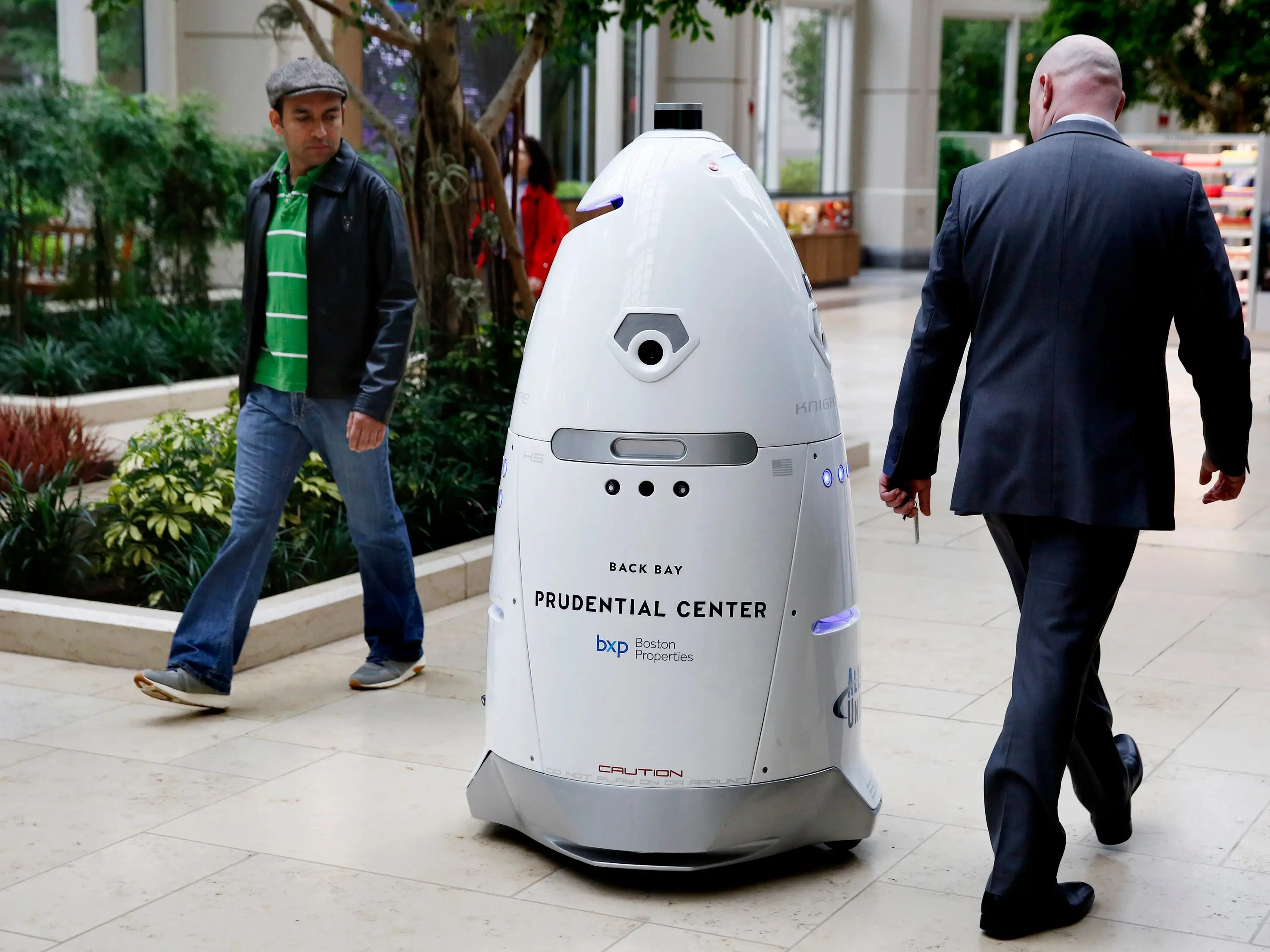 An egg-shaped robot.