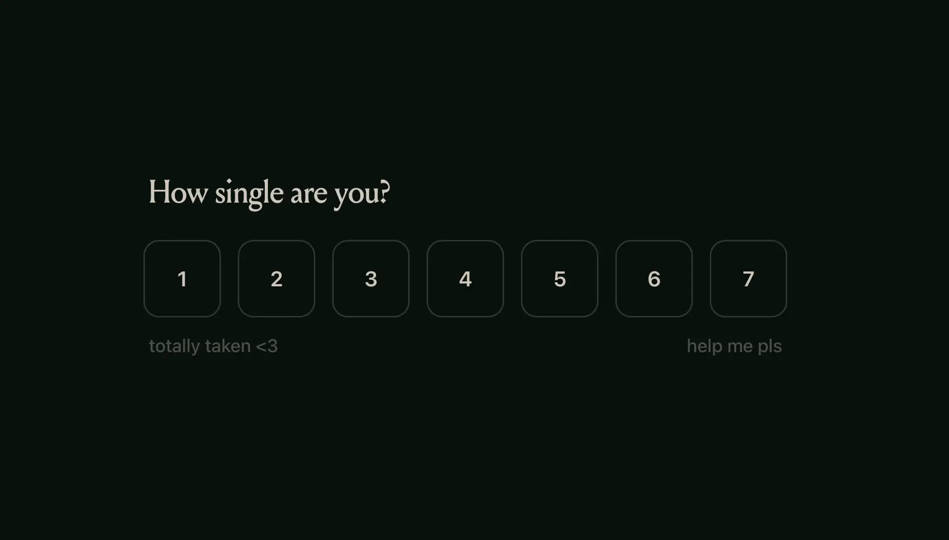 One of the questions on Missed Connections Booth