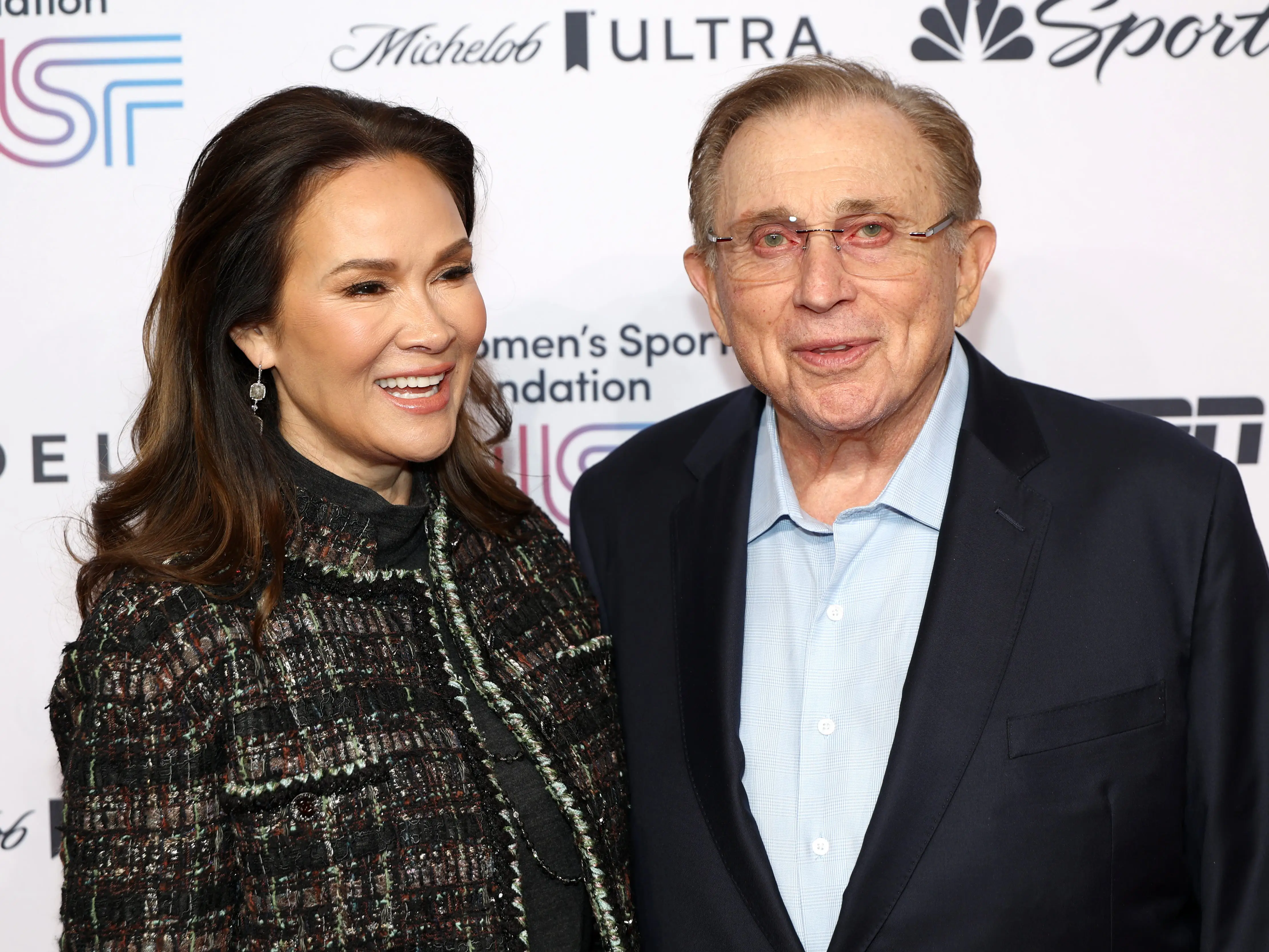 Bui Simon and Herb Simon attend the 2025 Women's Sports Foundation's Annual Salute To Women In Sports at Cipriani Wall Street on October 22, 2025 in New York City.