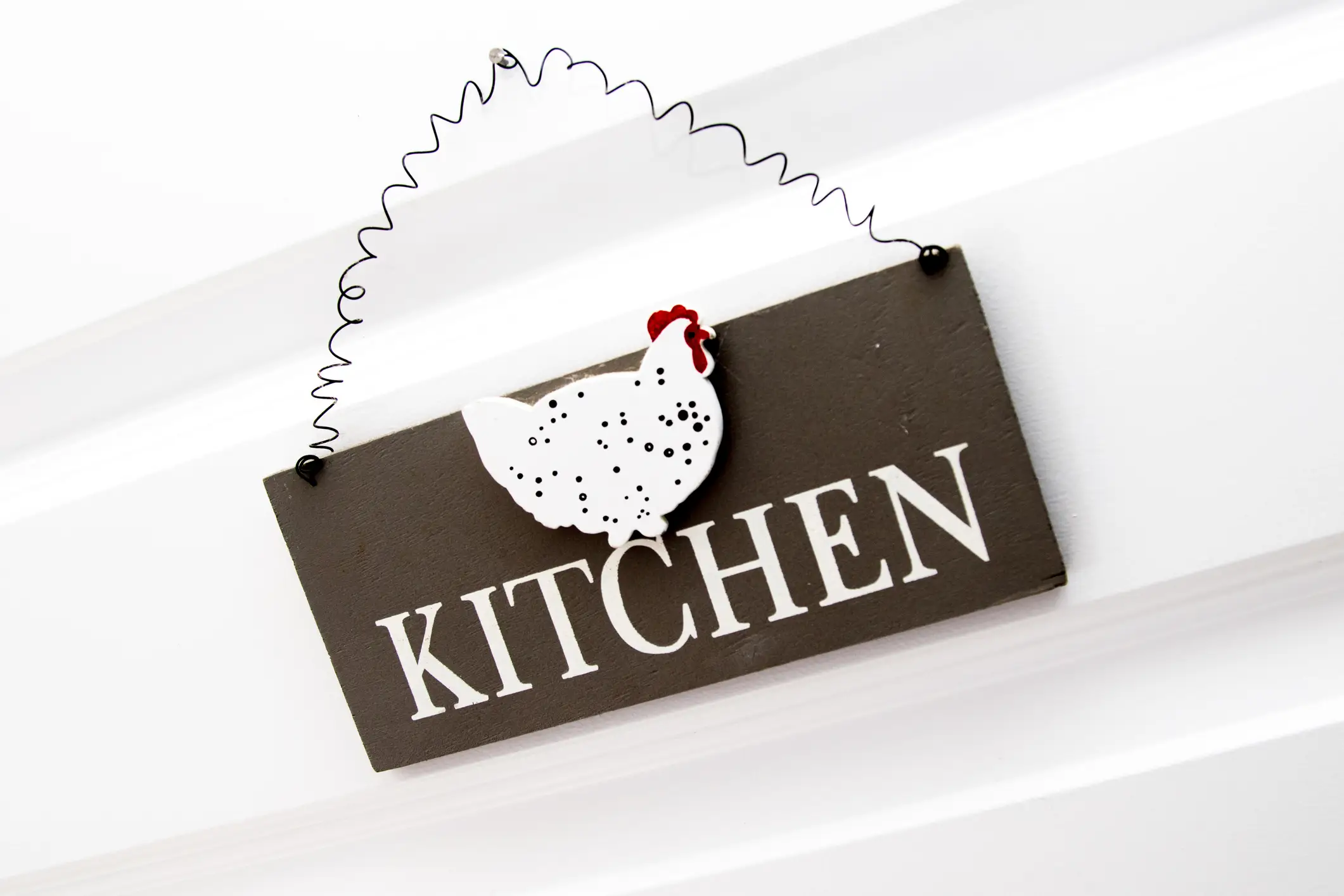 sign with chicken that says 