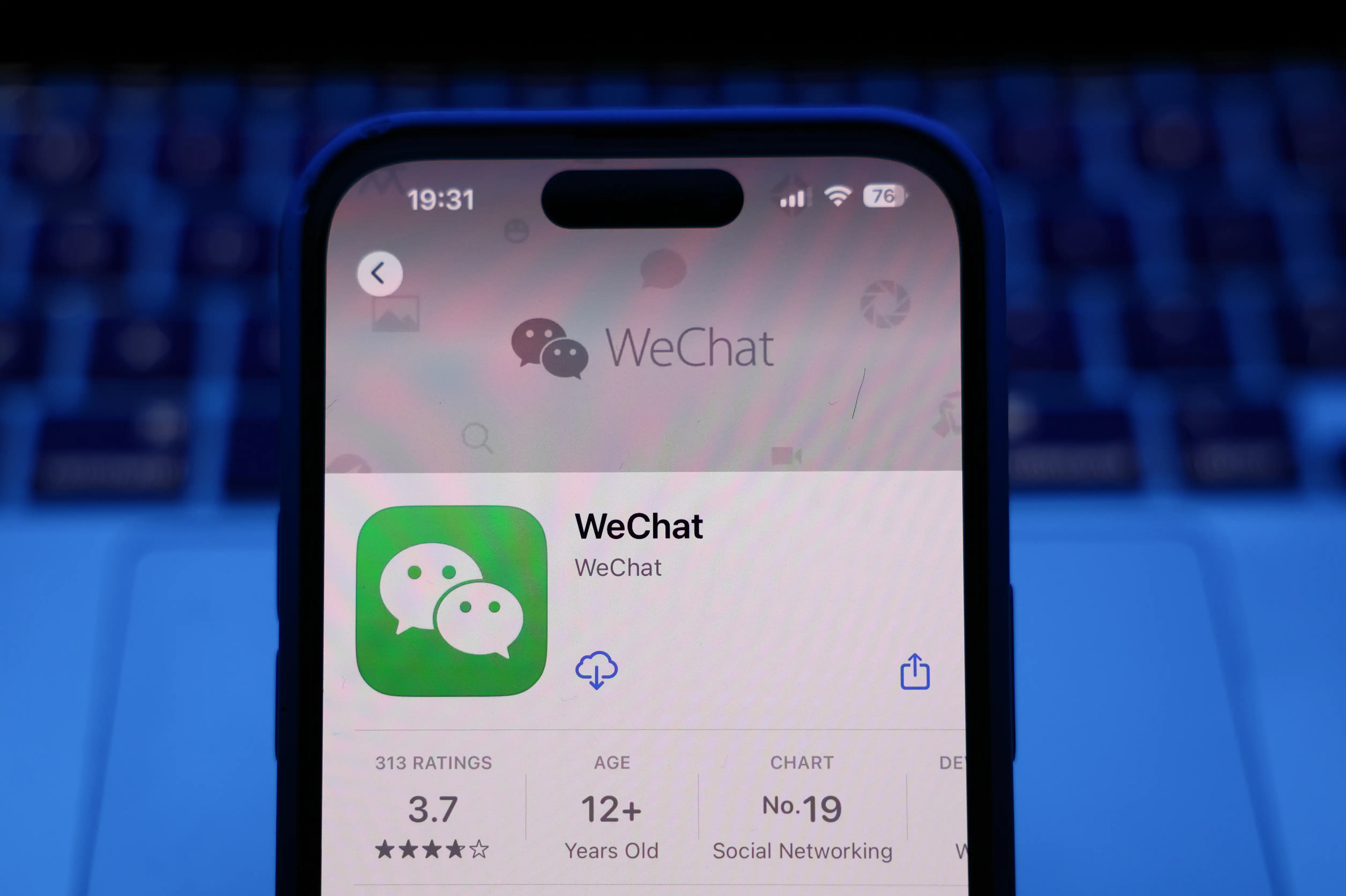 WeChat app