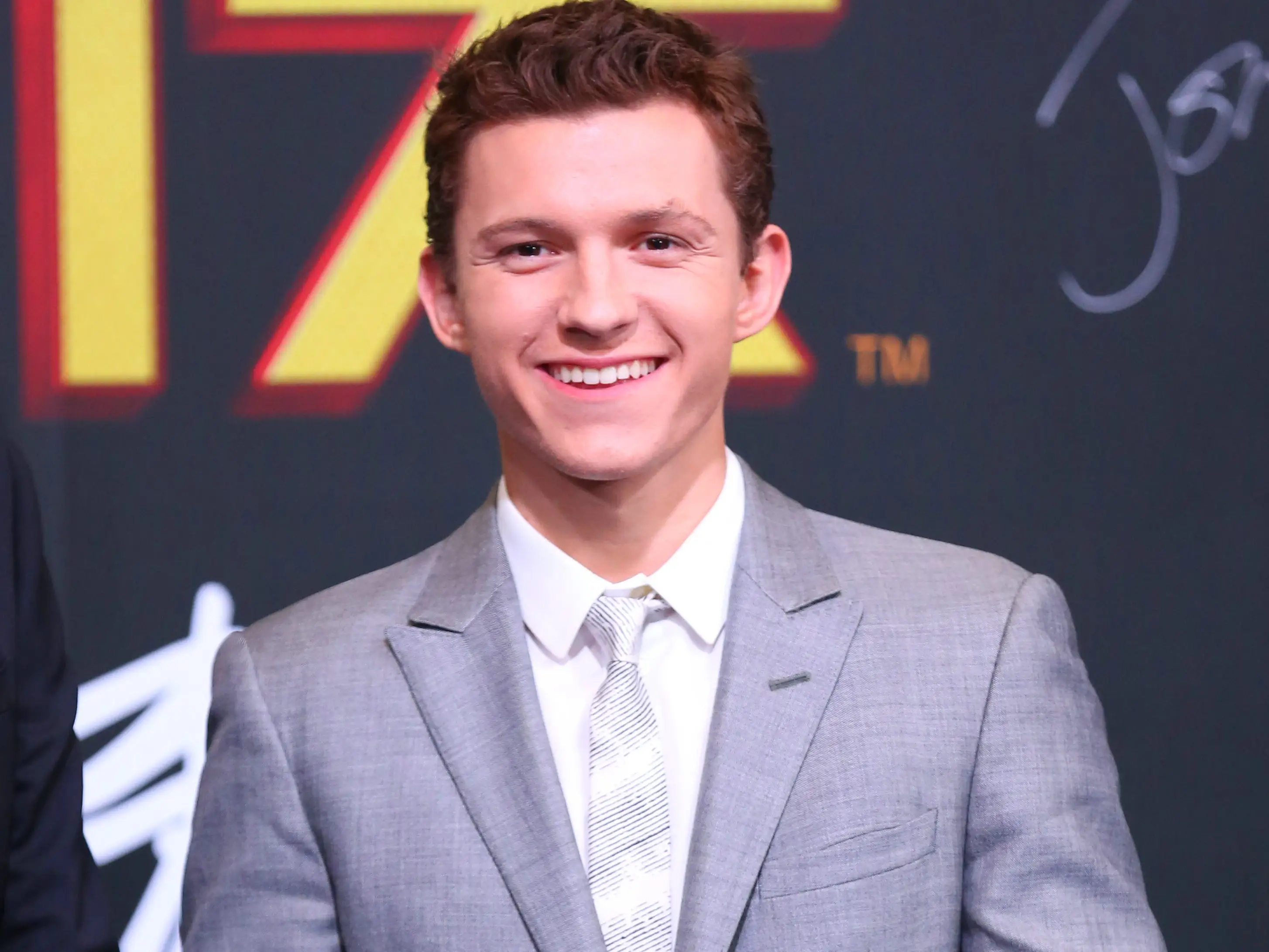 English actor Tom Holland attends the premiere of film 