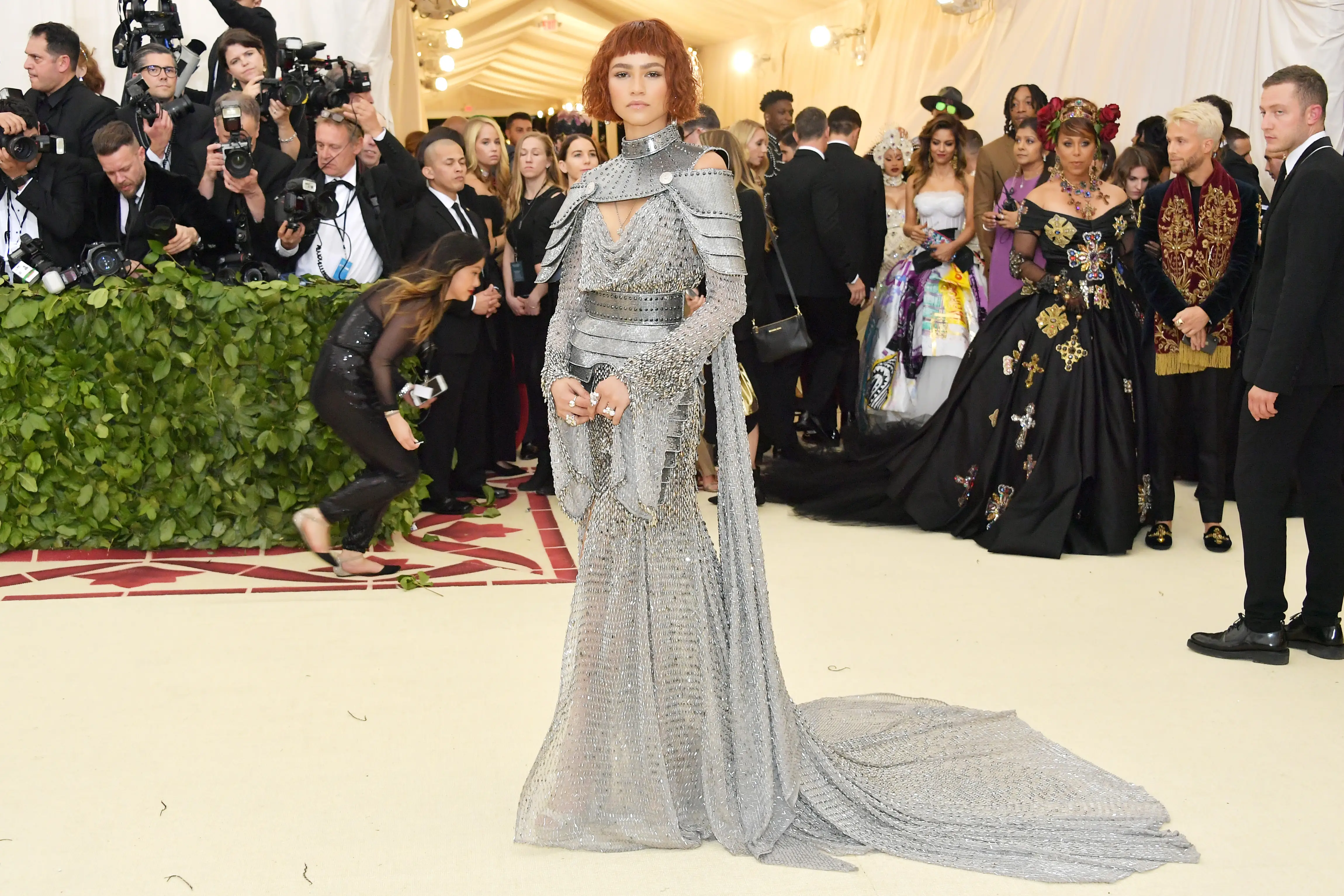 Zendaya attends the Heavenly Bodies: Fashion & The Catholic Imagination Costume Institute Gala at The Metropolitan Museum of Art on May 7, 2018 in New York City. (