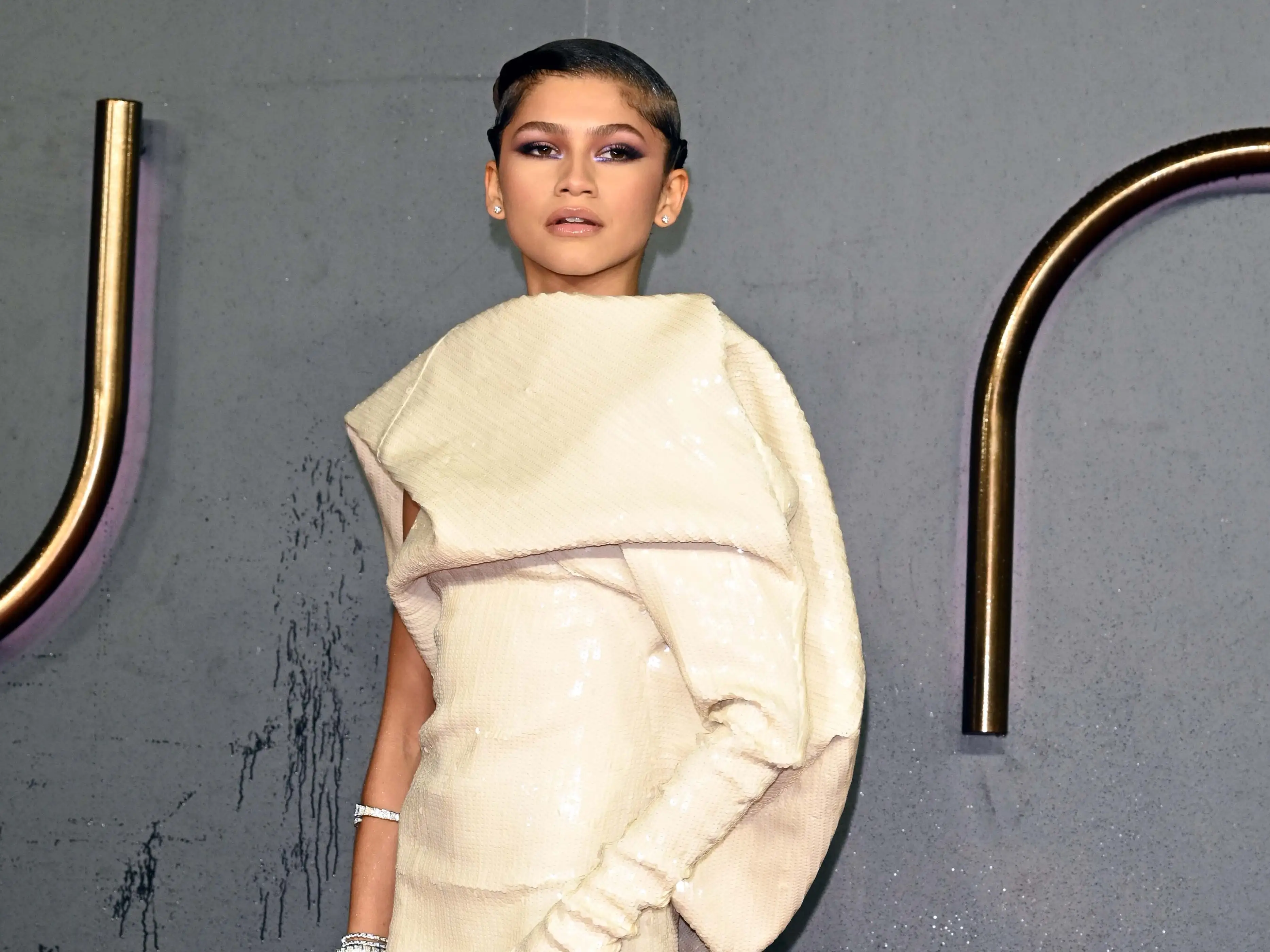 18 October 2021...The UK Film Premiere of DUNE, held at the Odeon Leicester Square, London...Here, Zendaya.