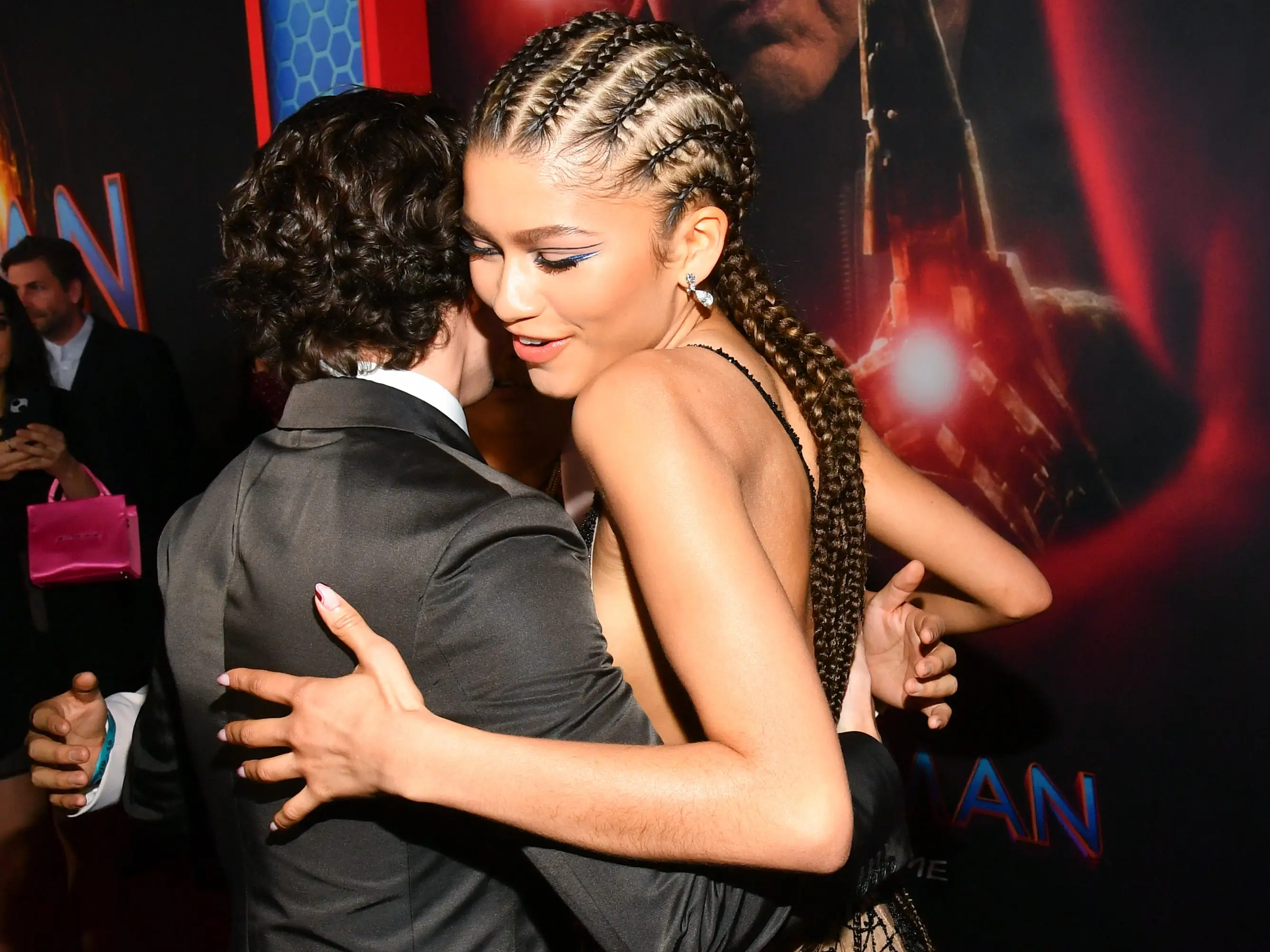Tom Holland, Zendaya and Jacob Batalon at the premiere of 'Spider-Man: No Way Home' at the Regency Village and Bruin Theatres in Los Angeles, California on December 13, 2021