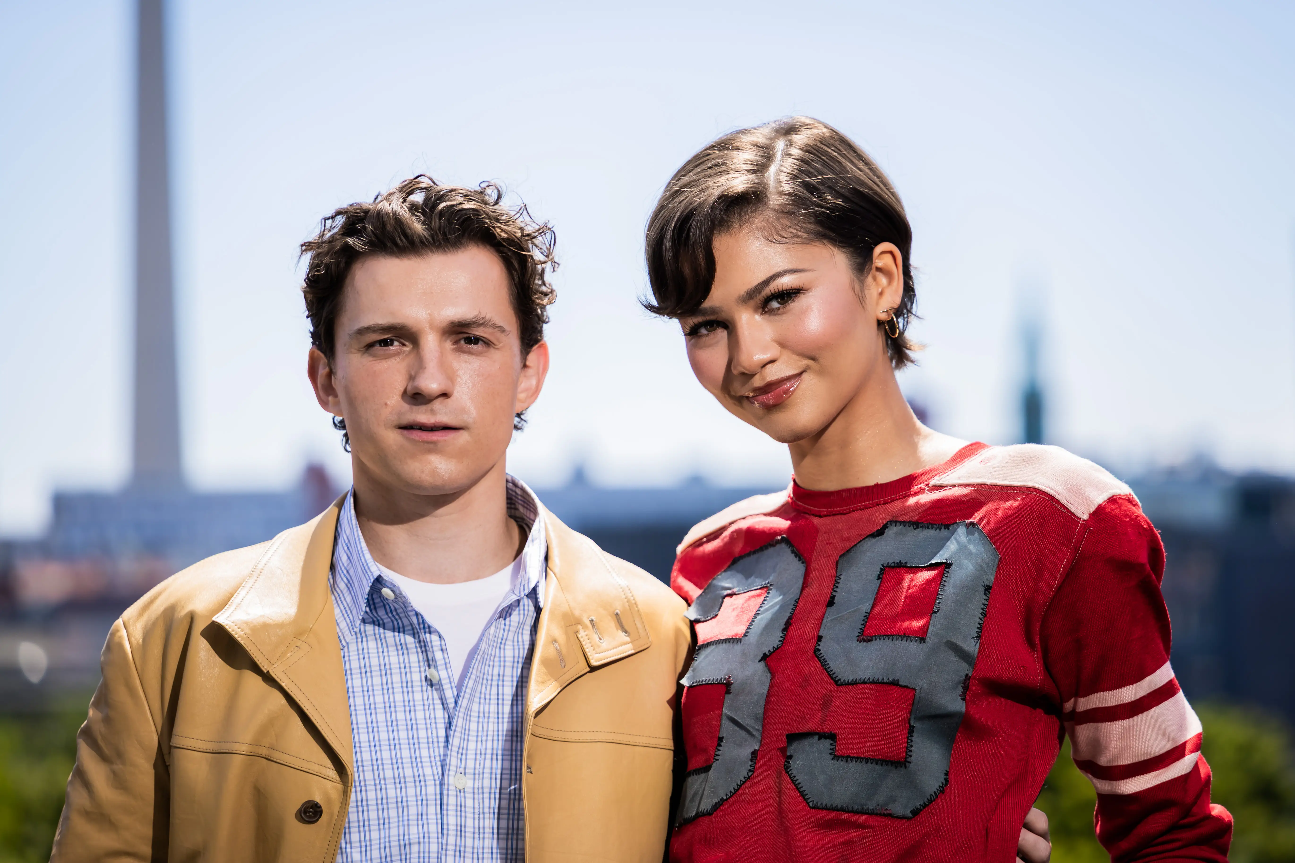 22 June 2026, Berlin: Tom Holland and Zendaya, both actors, photographed at a photocall in Berlin-Mitte ahead of the 