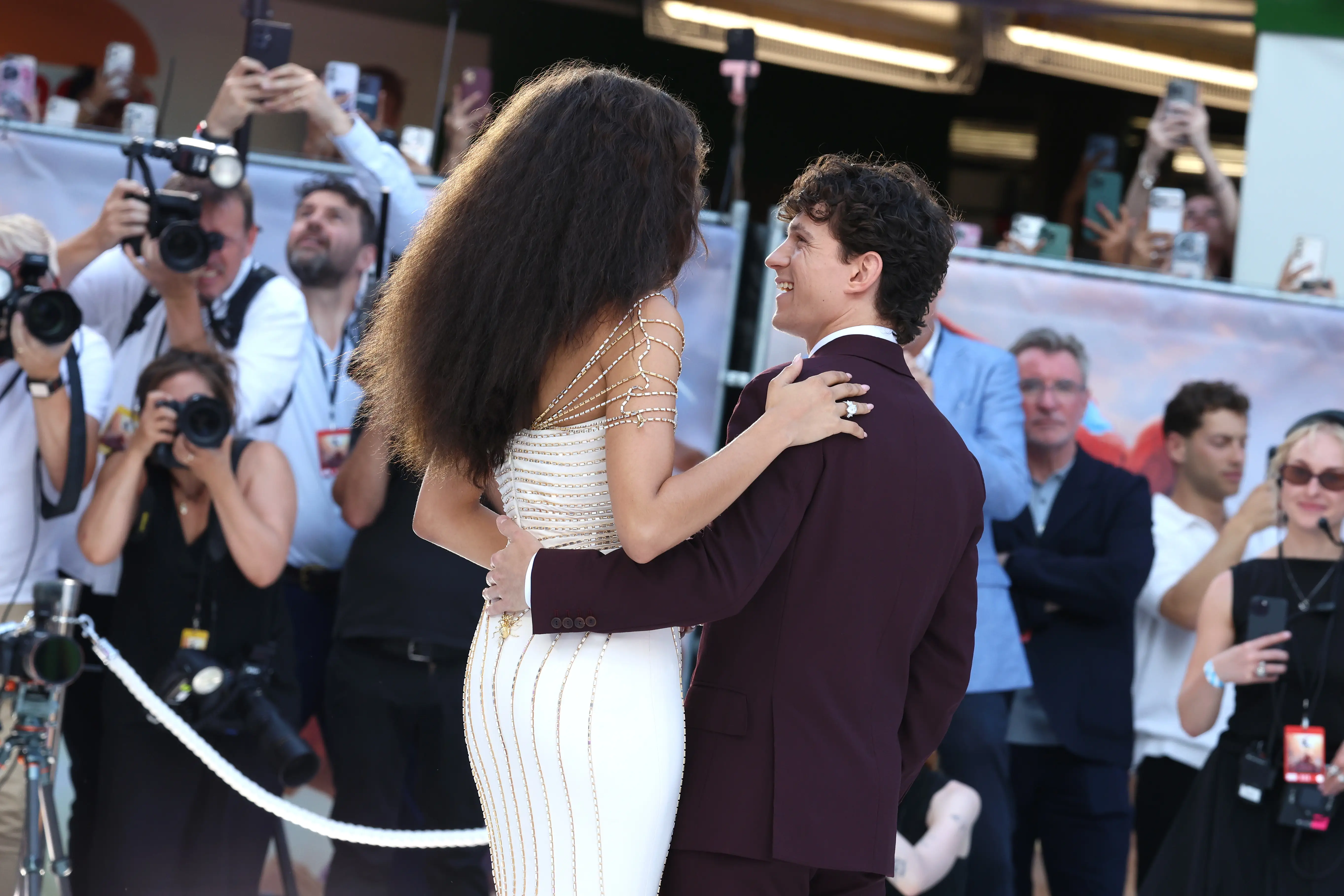 Zendaya and Tom Holland attend the 