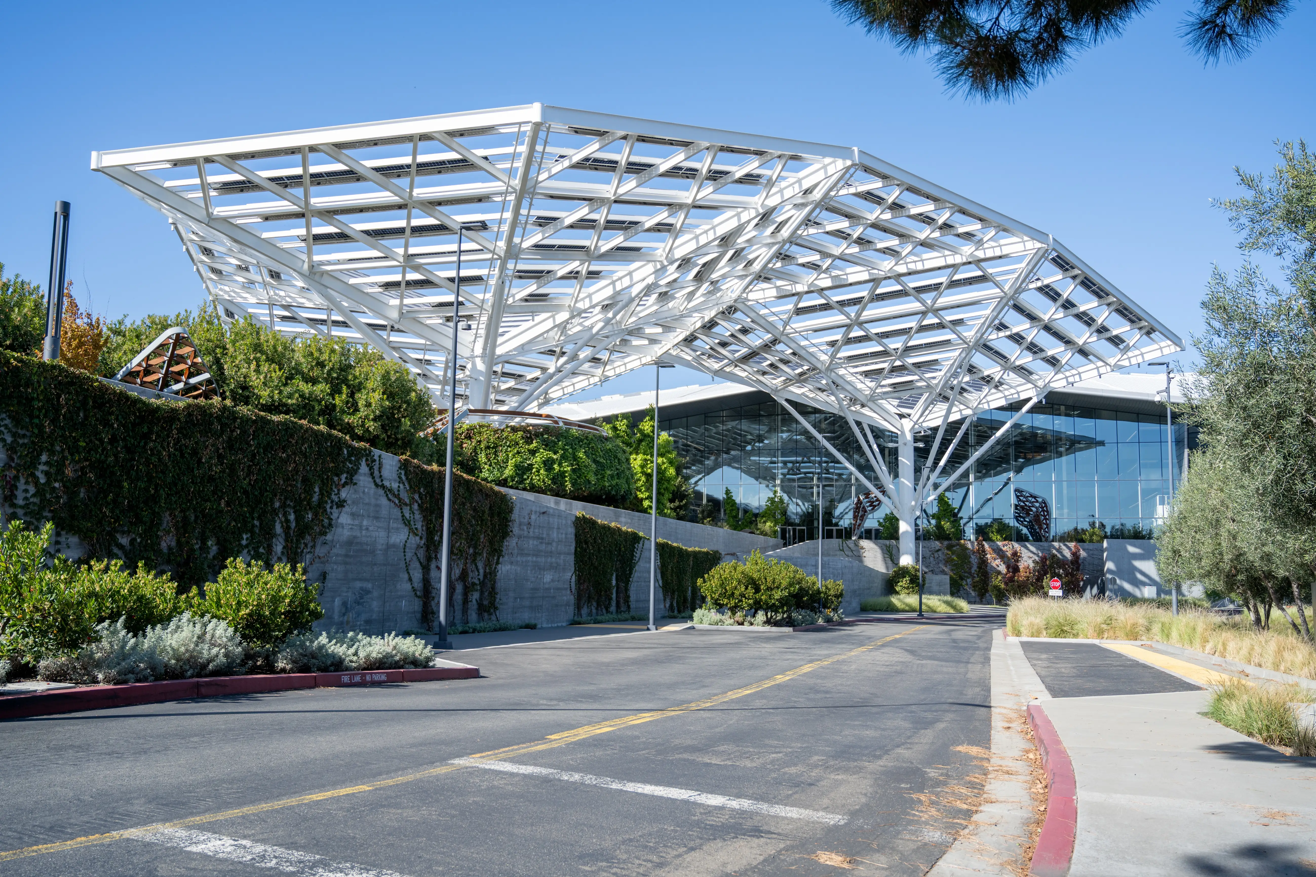 The HQ campus of Nvidia in Silicon Valley