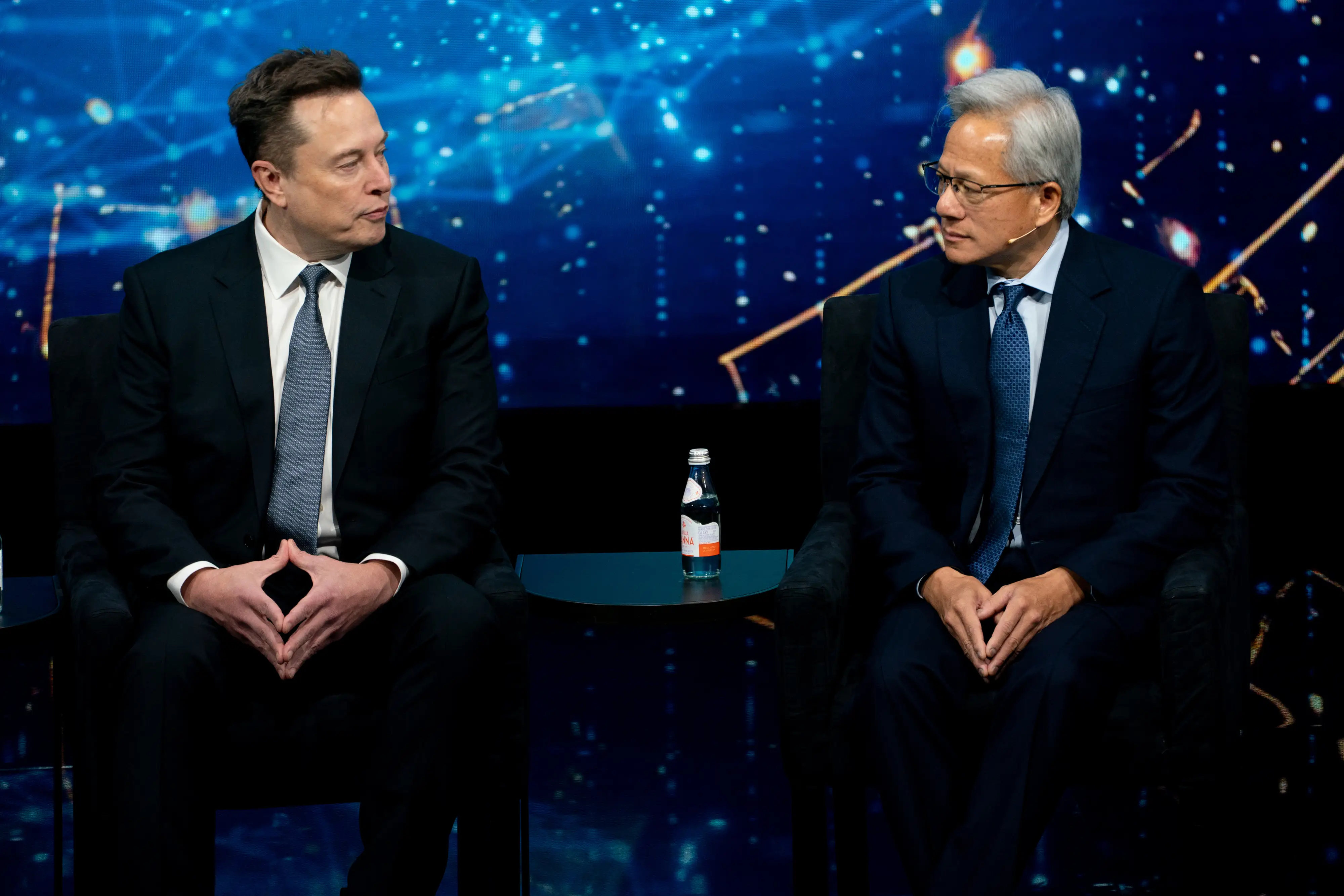 Elon Musk and Jensen Huang