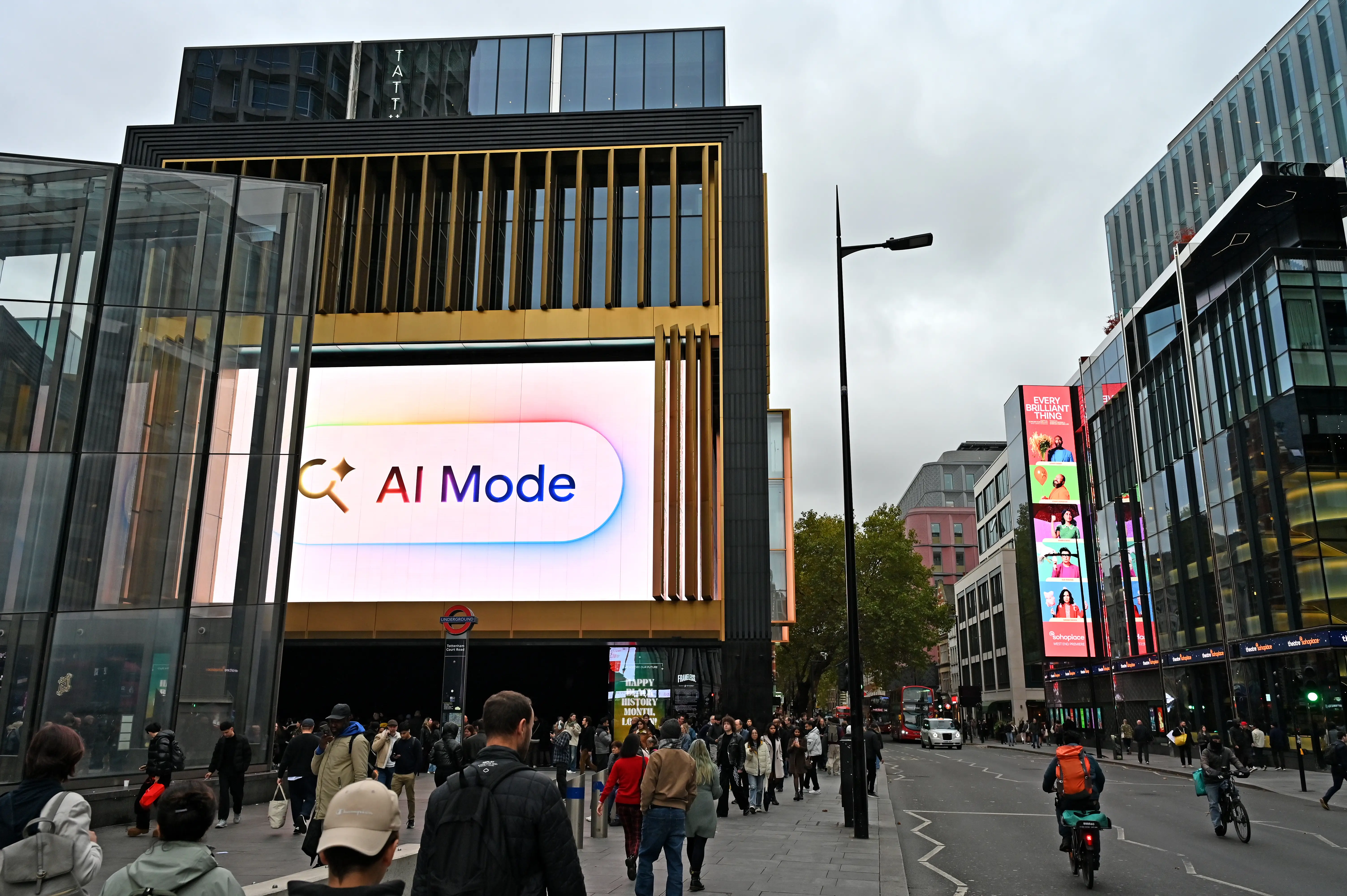 Google AI mode billboard