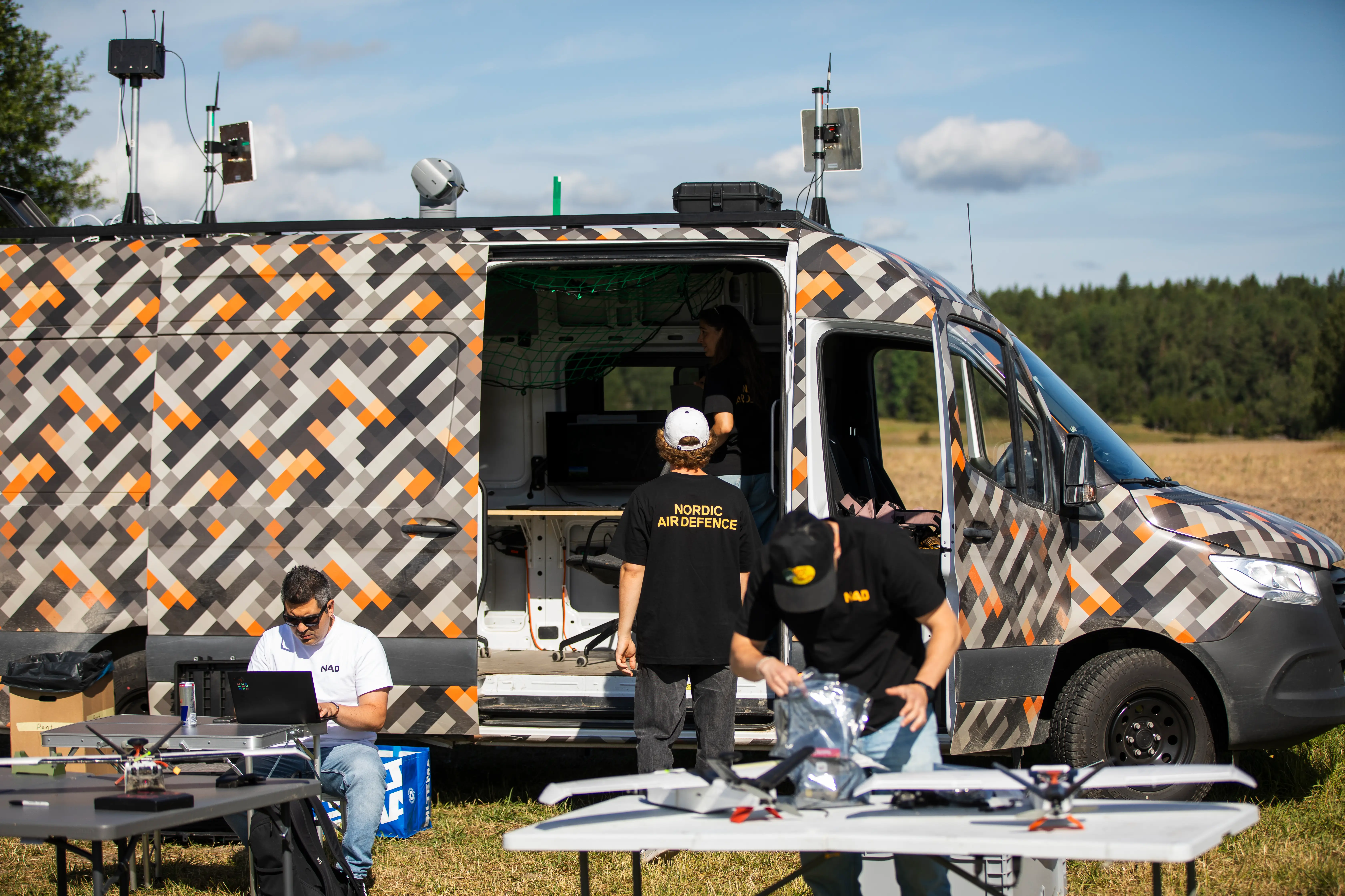 Nordic Air Defense testing its drones in the field