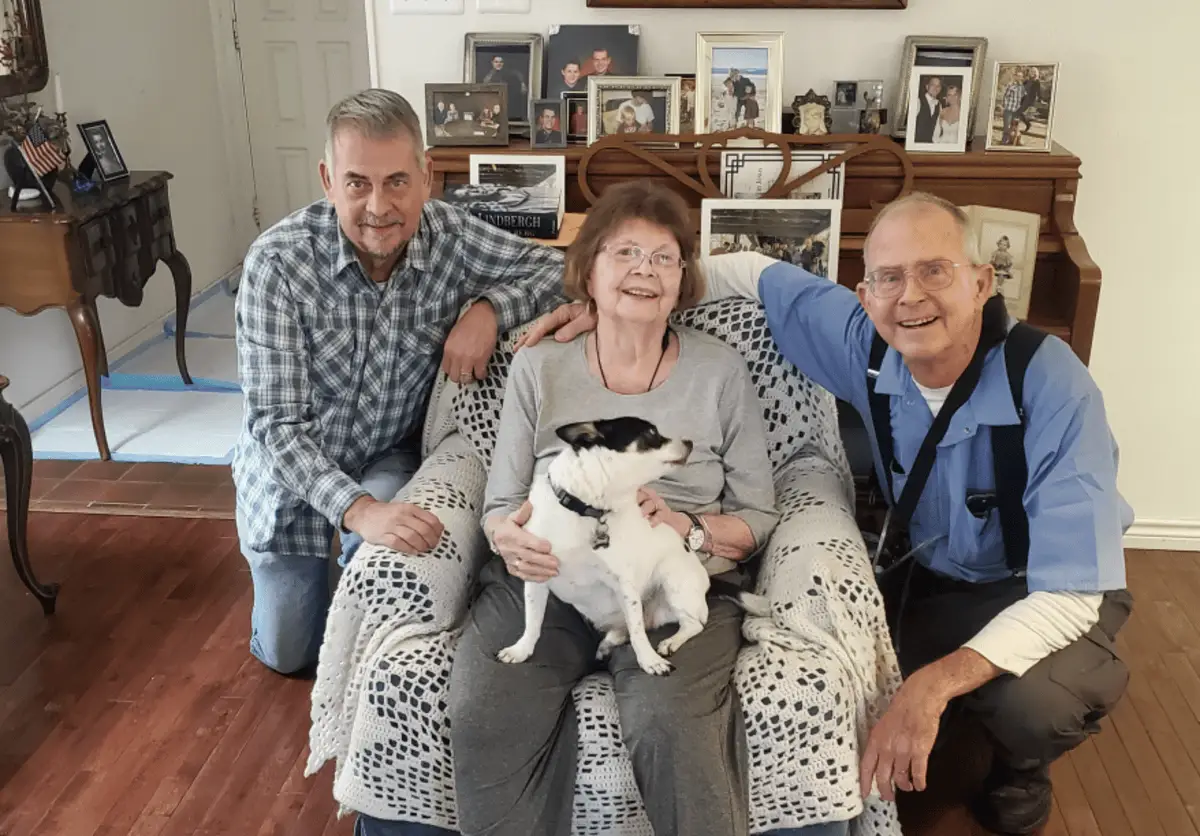 Kim Berling has been caring for her mother-in-law (center) for nearly a decade.
