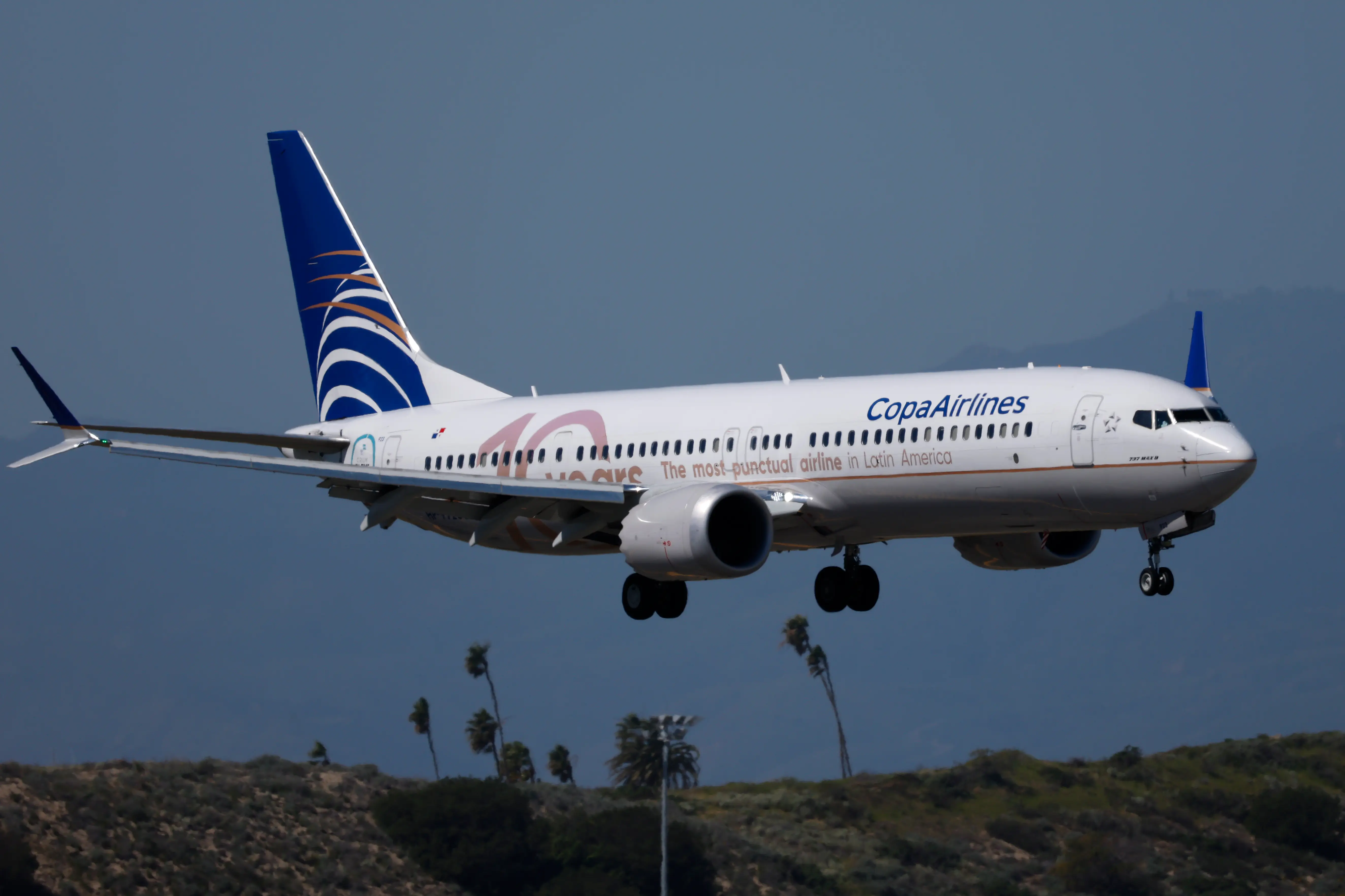 Copa Airlines plane flying.
