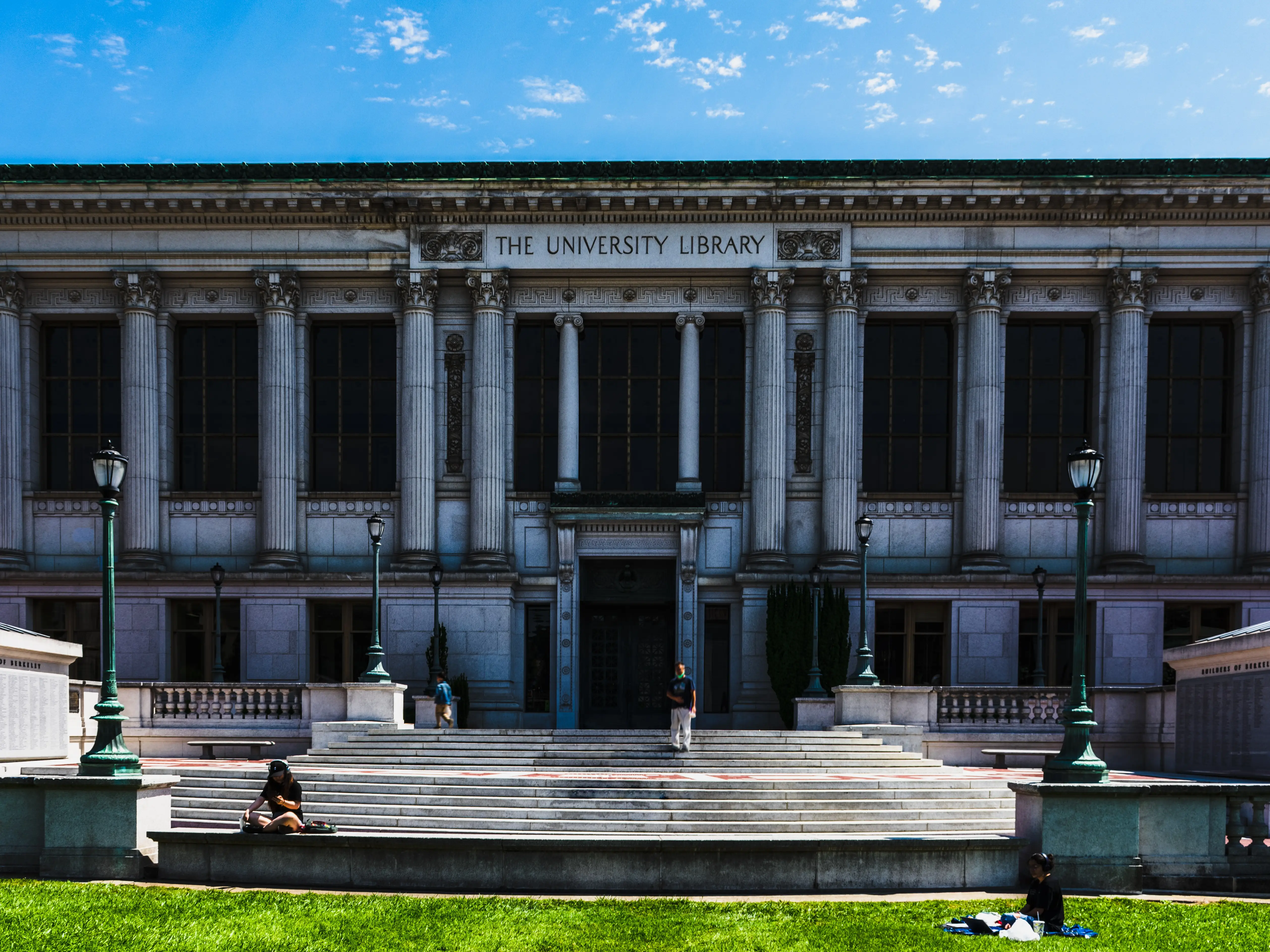 Berkeley California,USA. July 25 2021: Doe Memorial Library at campus of University of California, Berkeley.