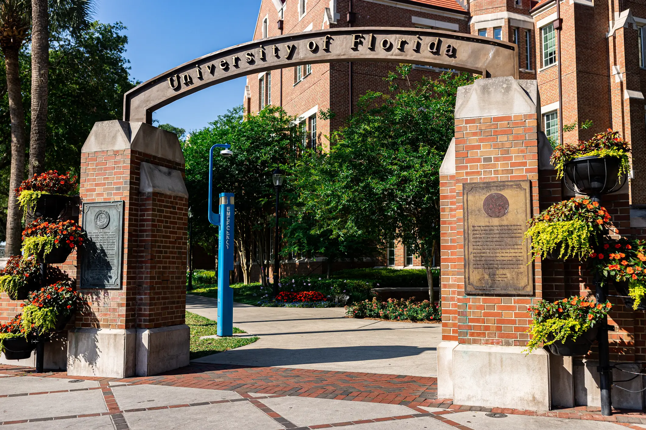 The UF Archway known as the UF Arch on Friday, May 3, 2024 at the Heavener Hall at the University of Florida in Gainesville, FL.
